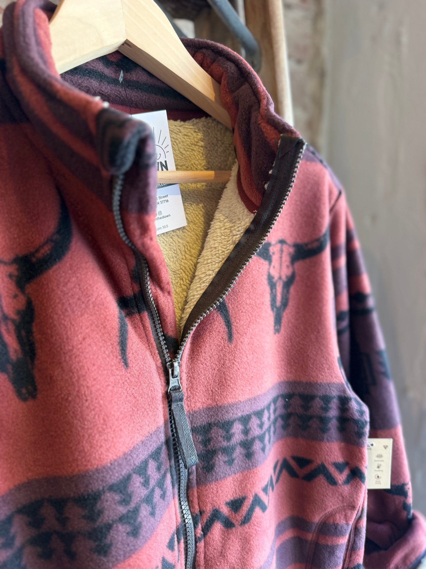 Picchu Sherpa Lined Fleece Jacket -Western