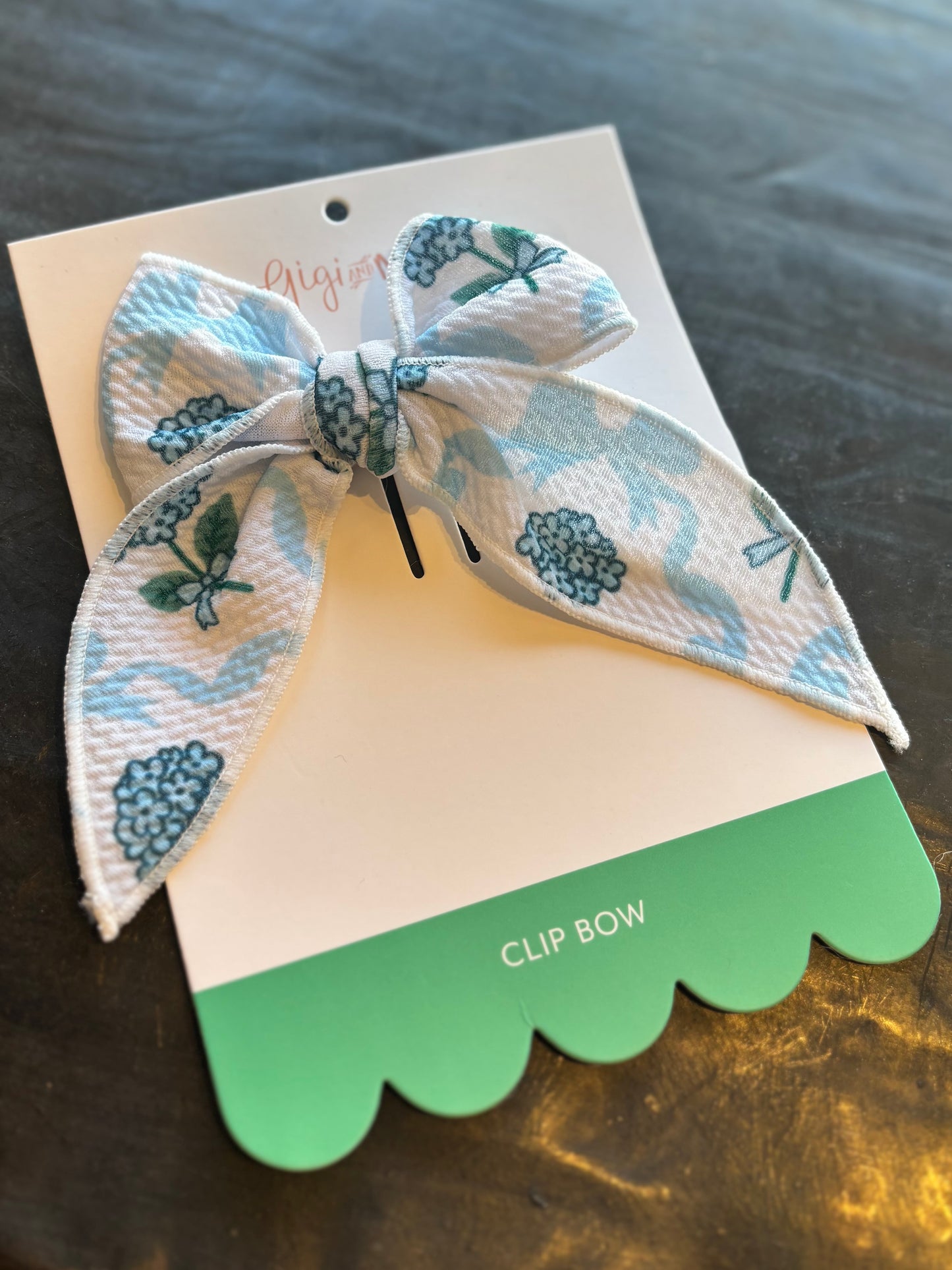 Savannah Floral Bow Clip Bow