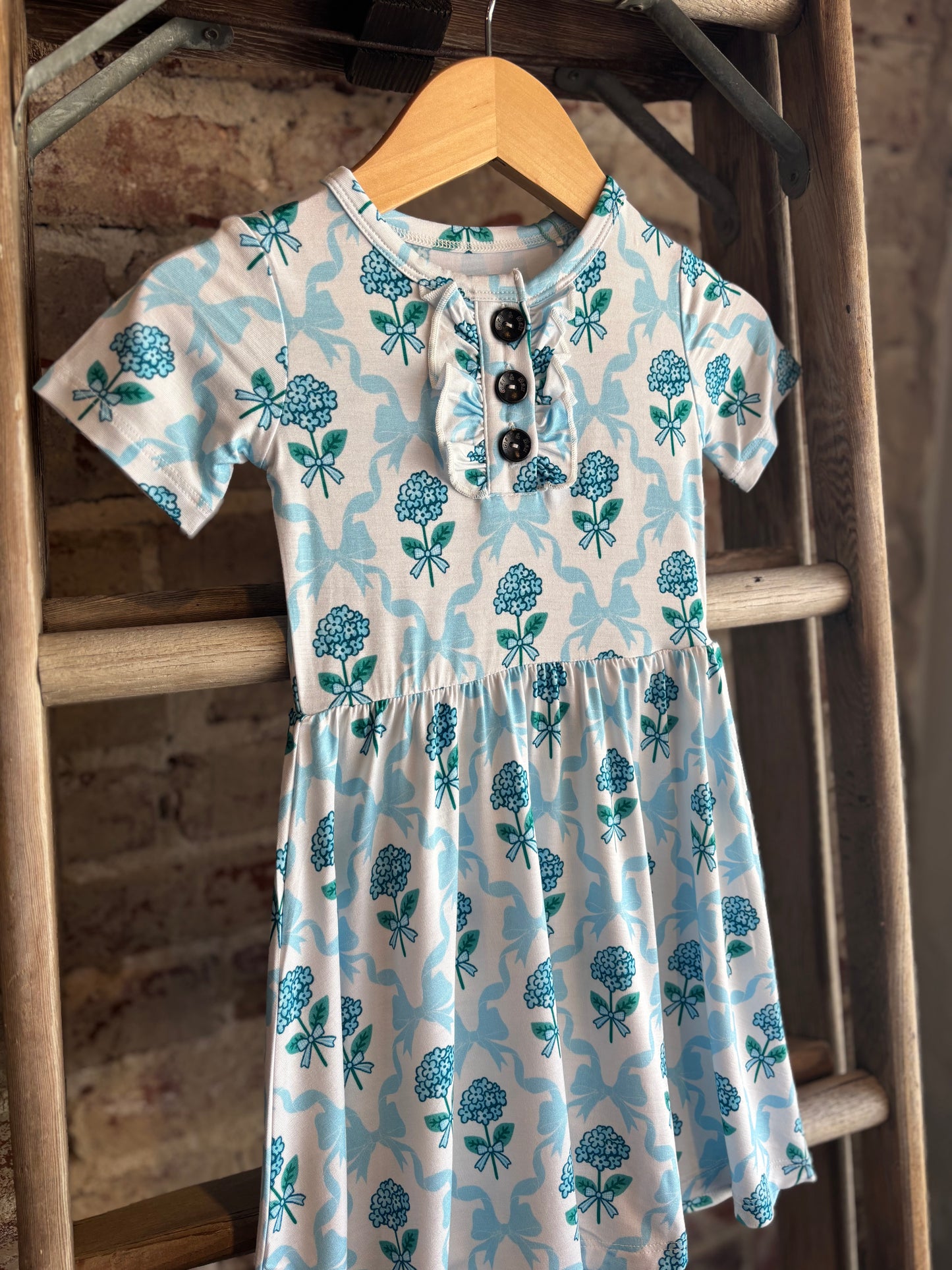 Savannah Tutu Dress- Blue Floral