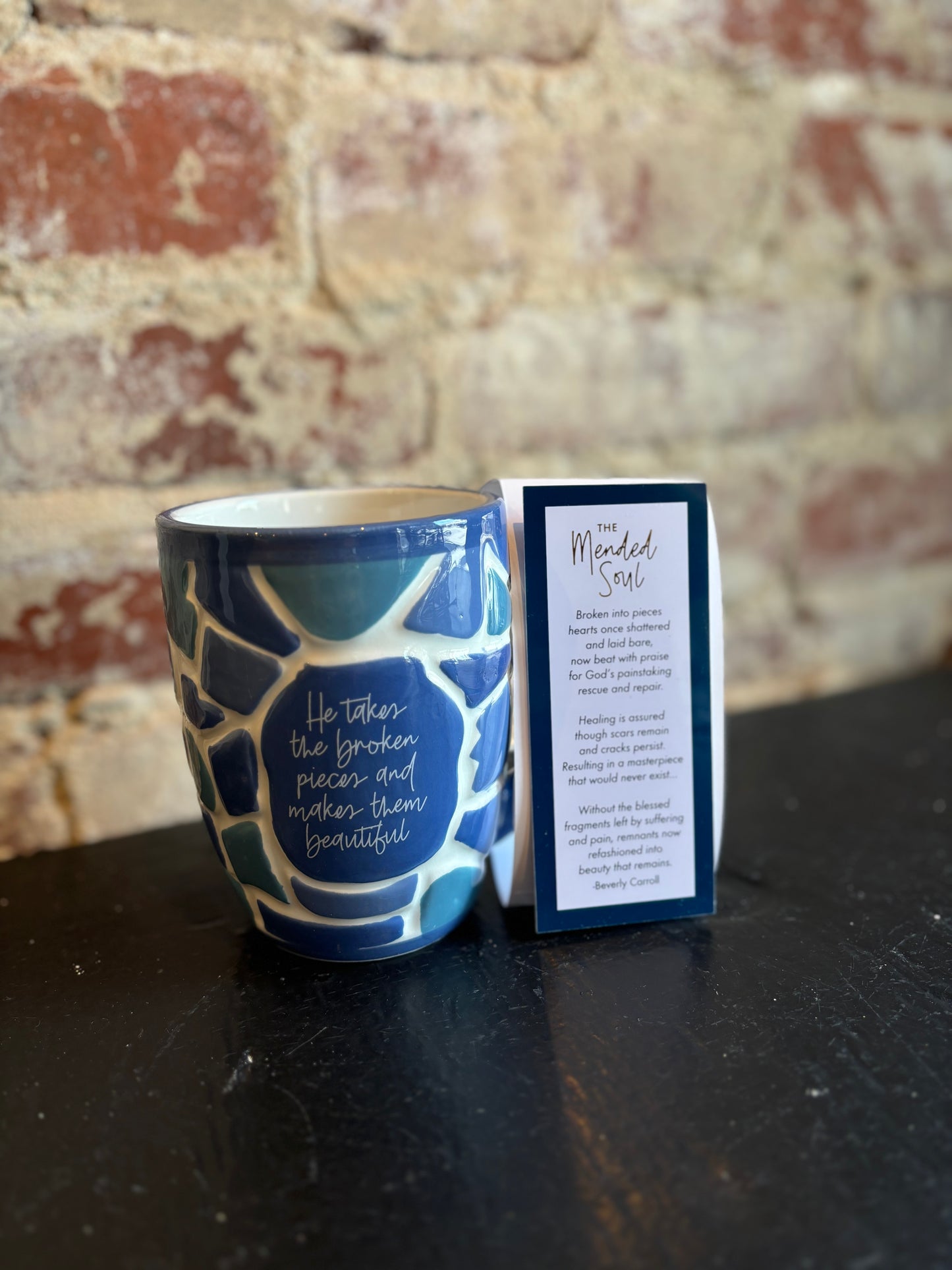 The Mended Soul Mug- Blue