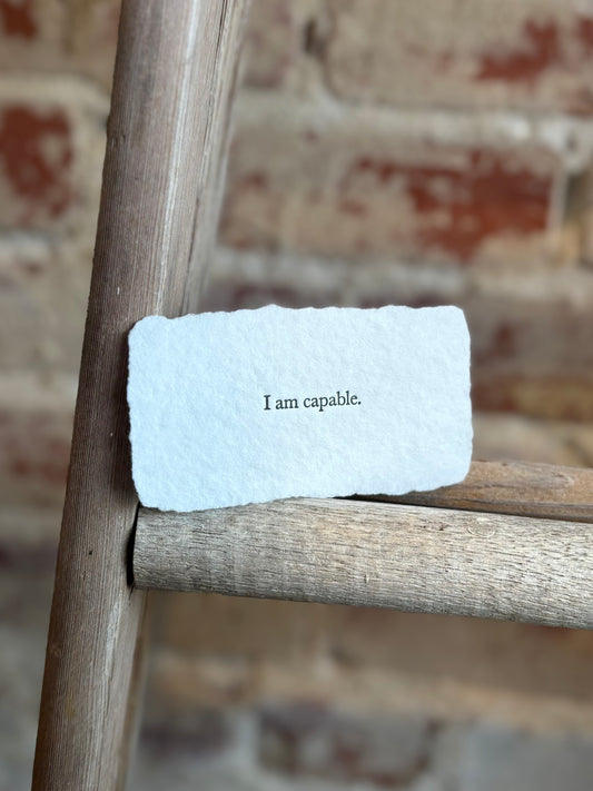 I Am Capable Affirmation