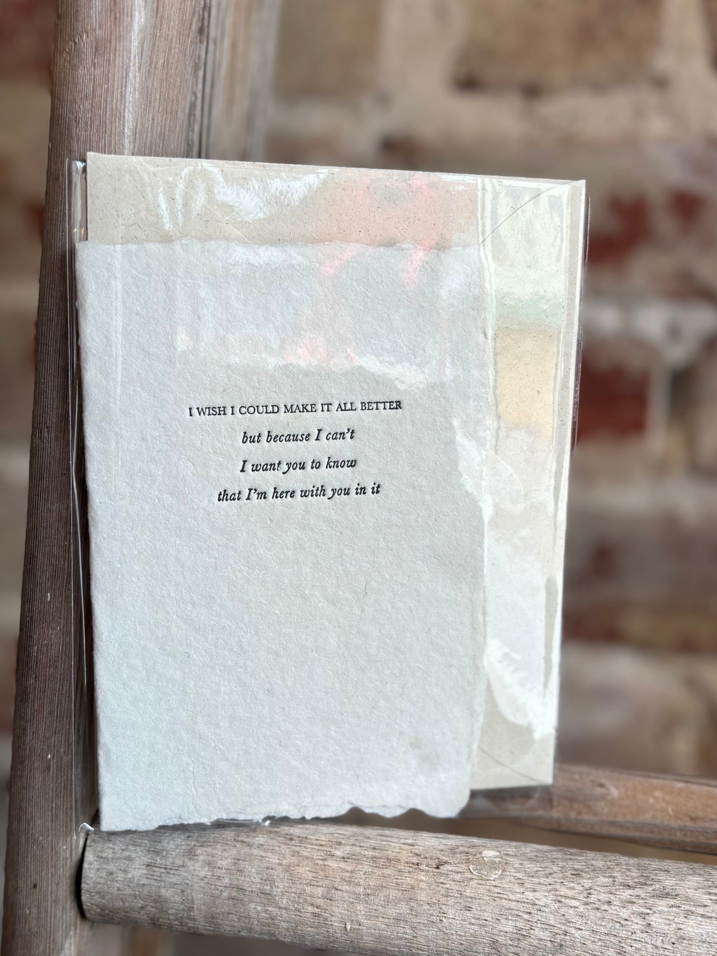I Wish I Could Make It Better Card
