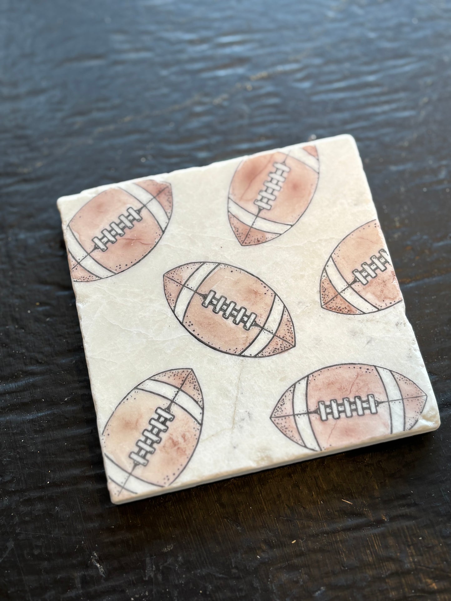 Football Marble Coaster