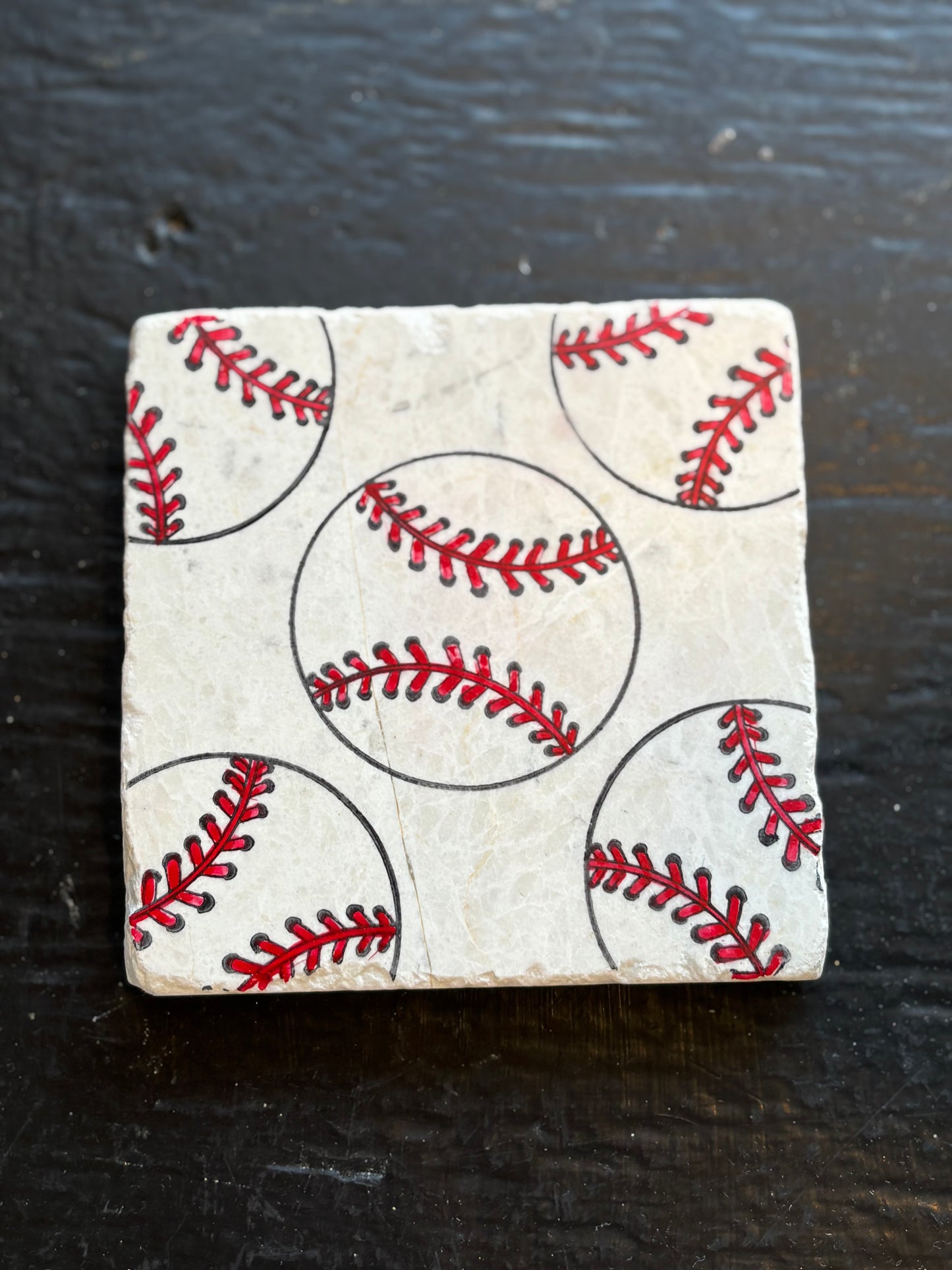 Baseball Marble Coaster