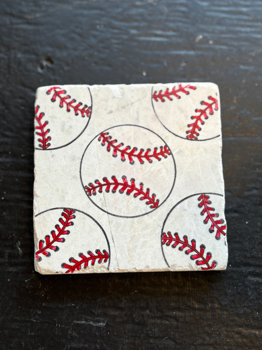 Baseball Marble Coaster