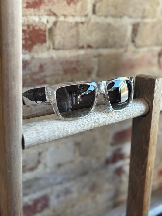 Mack Crystal Tortoise Square Sunglasses