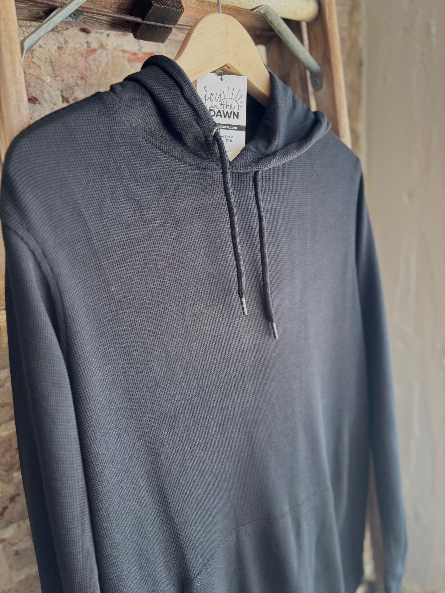 Black Waffle Hoodie