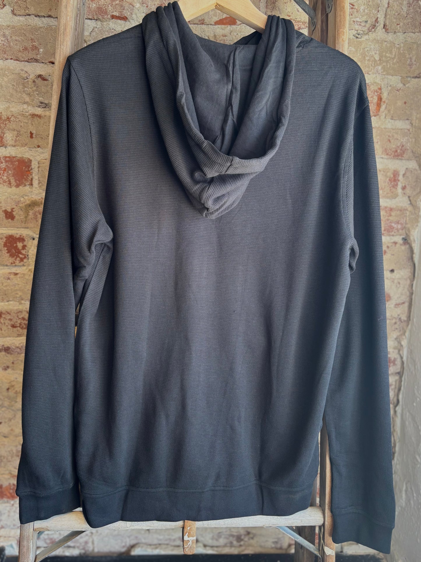 Black Waffle Hoodie