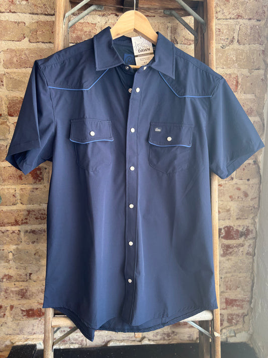 Men’s Rio Pearl Snap Shirt - Midnight Blue
