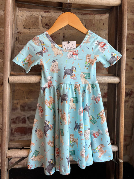 Bark to School Twirl Dress- Toddler/Youth