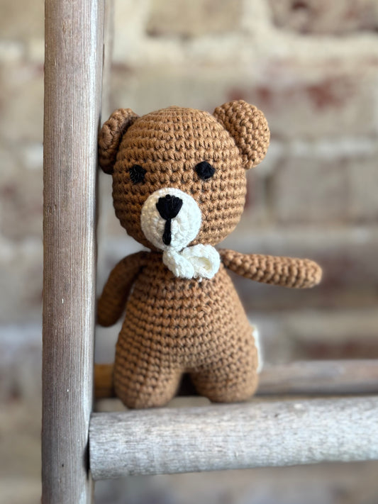 Mini Crochet Teddy Bear Toy