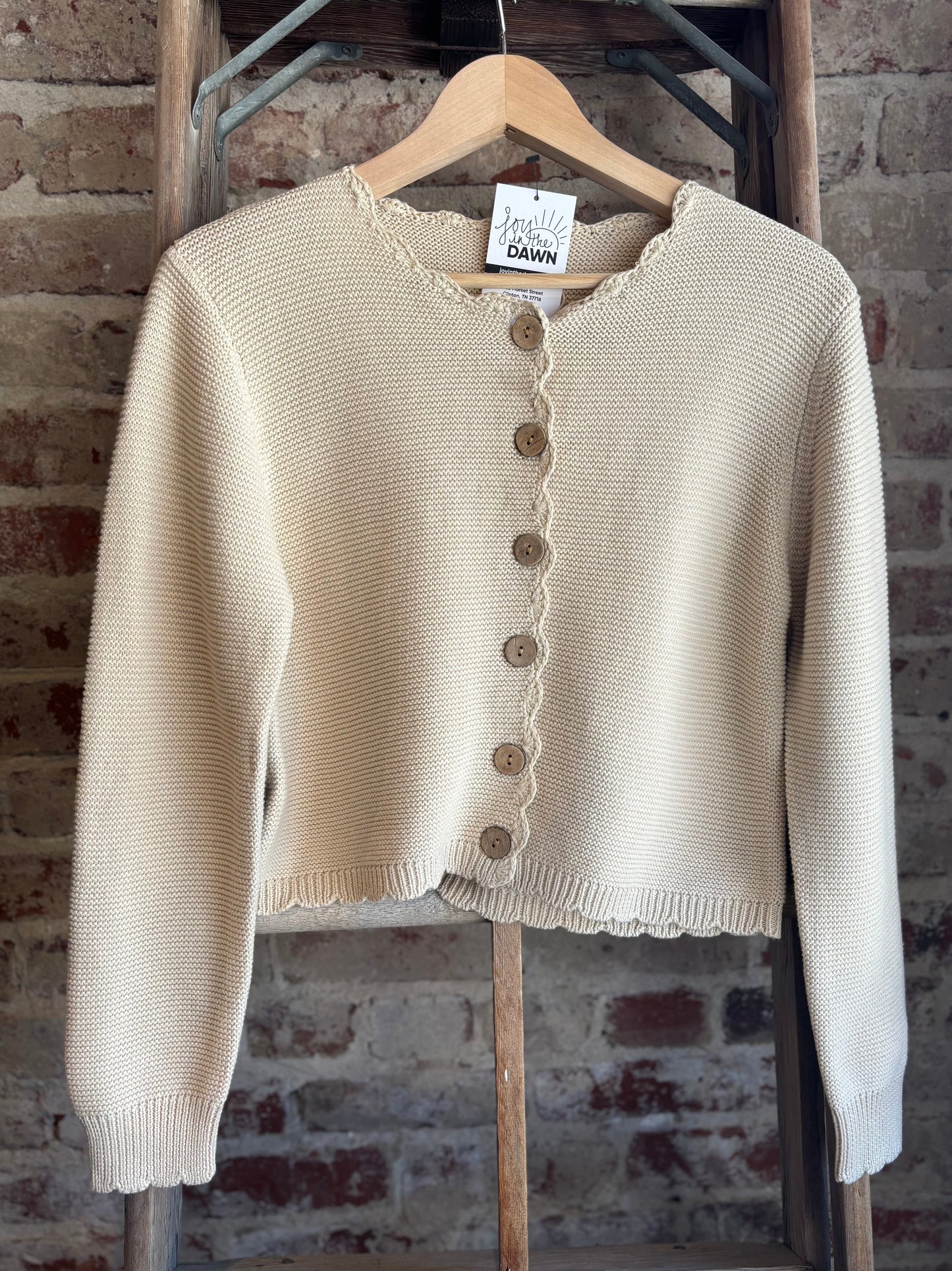 Sophia Sweater Cardigan - Light Oat