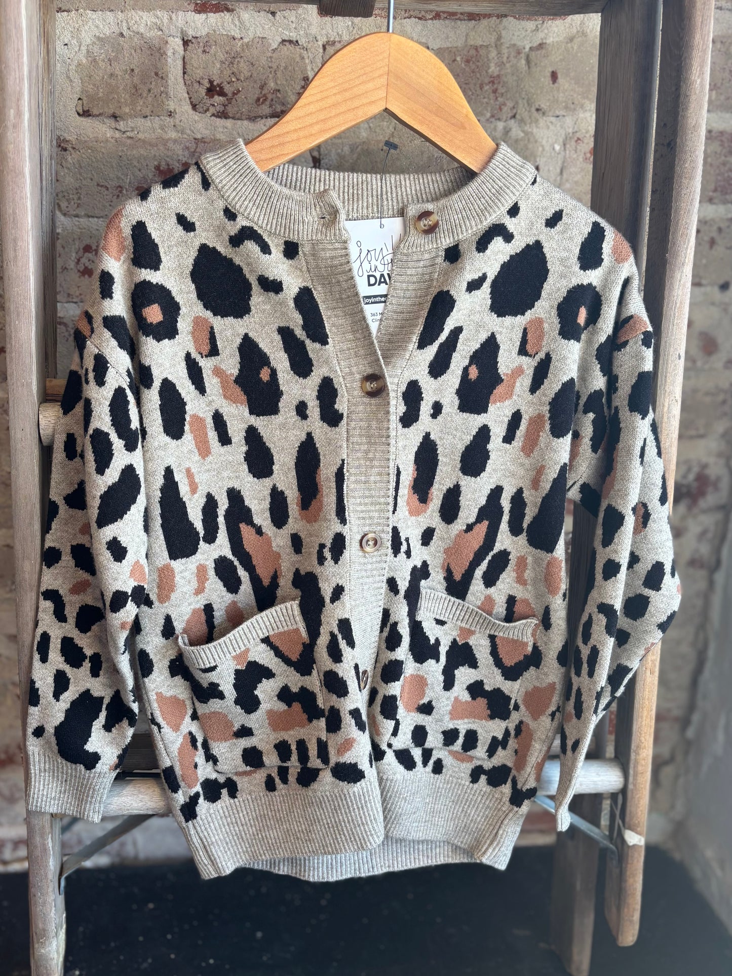 Leopard Button Up Cardigan - Toddler/Kid