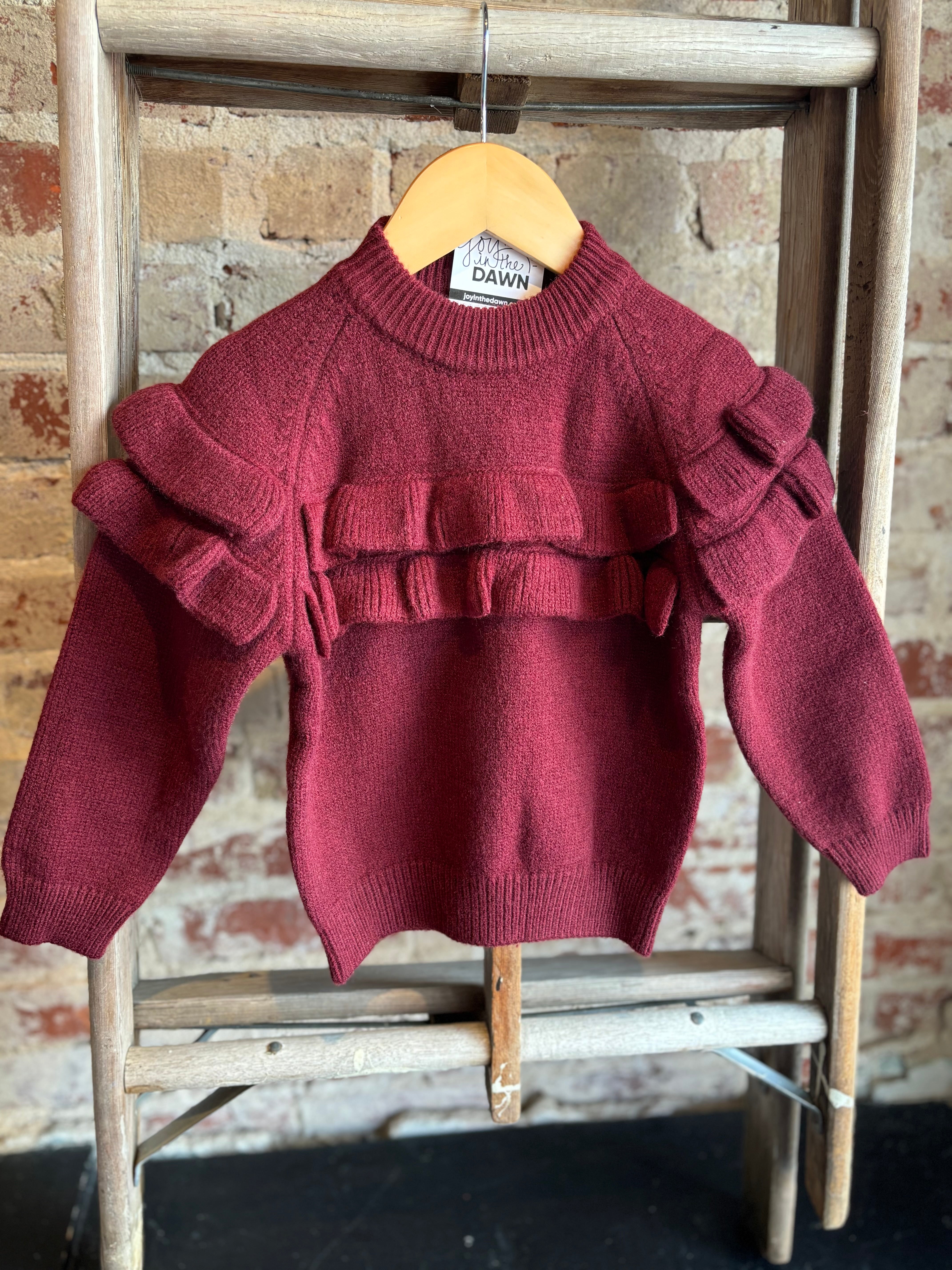 Wine Red store Toddler Sweater