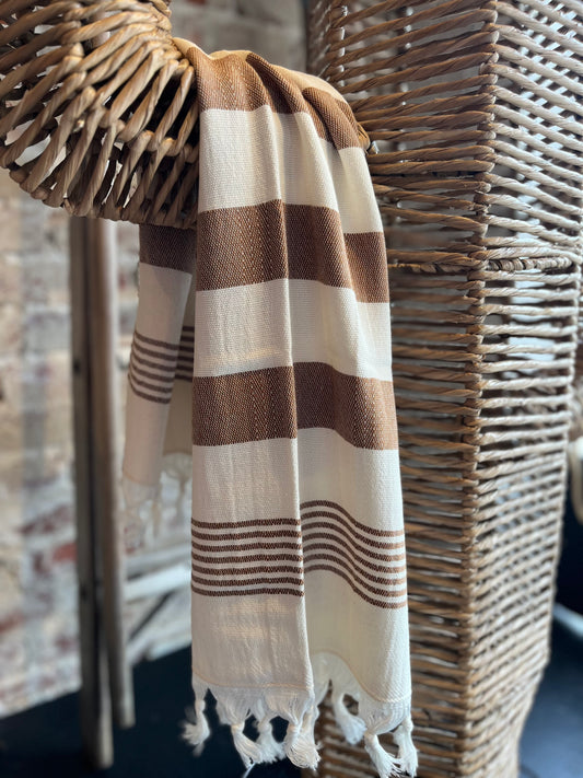 Turkish Cotton Hand Towel- Neutral