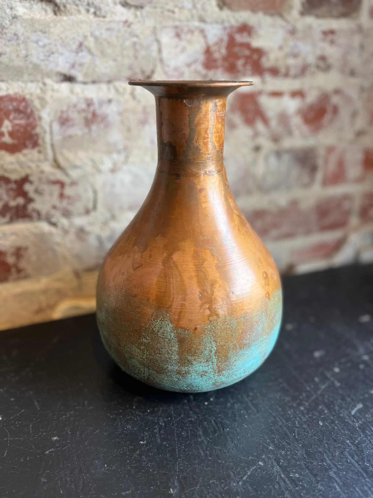 Copper Round Vase- Medium