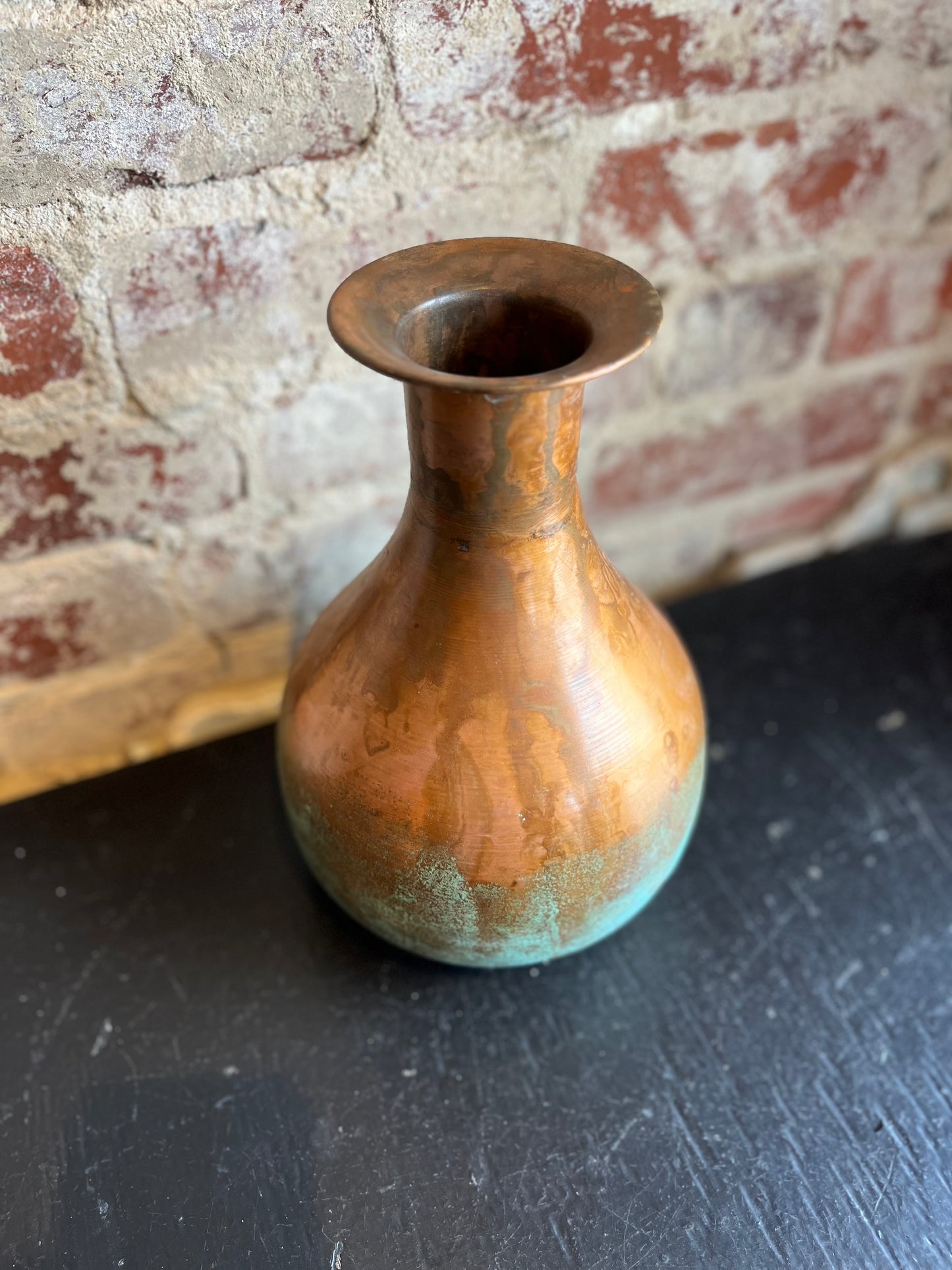 Copper Round Vase- Medium