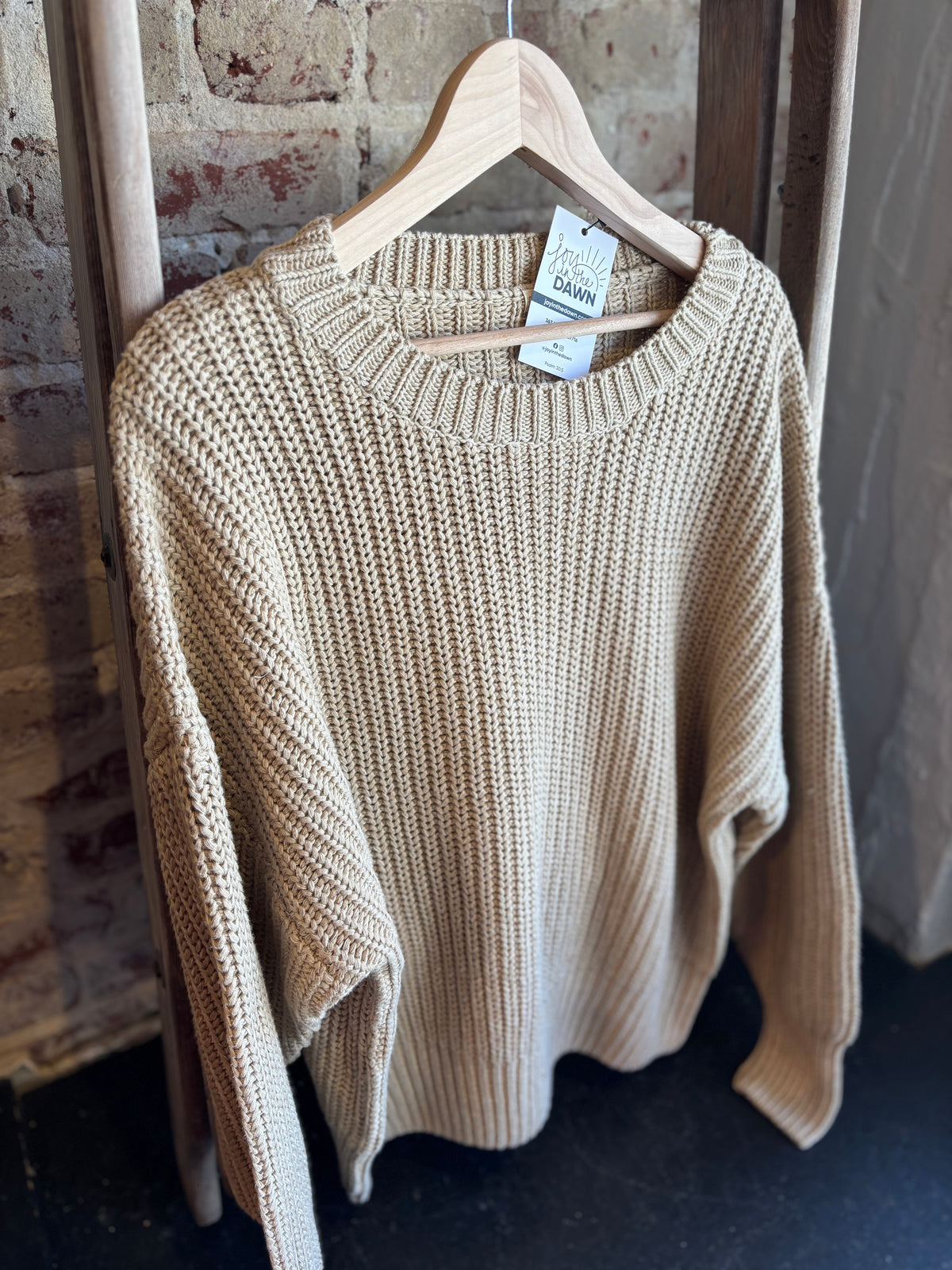 Chunky Knit Sweater - Oregano