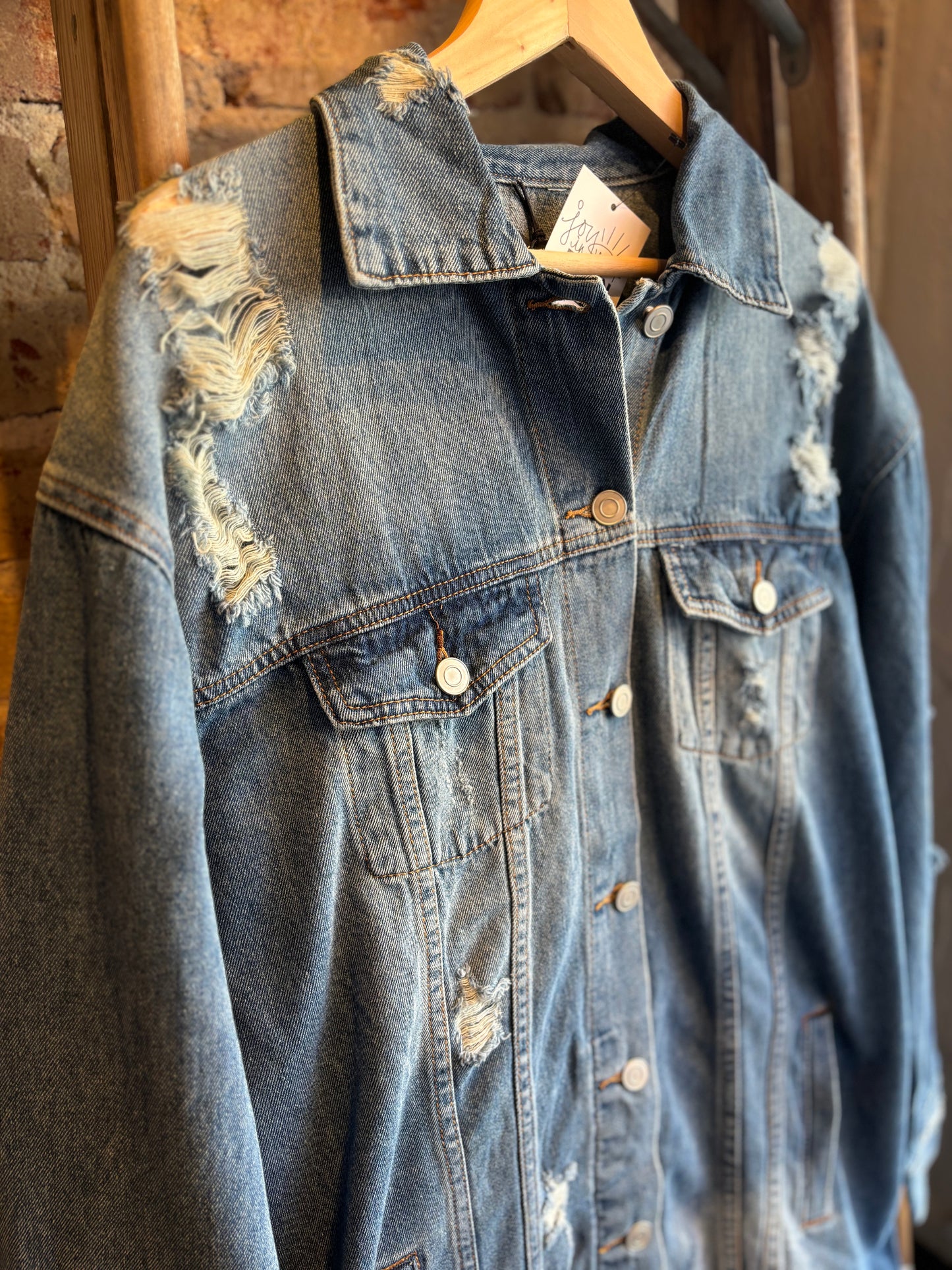 Long Fit Denim Jacket