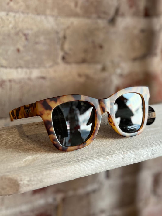 Bailey Tortoise Polarized Sunglasses - Green Lens