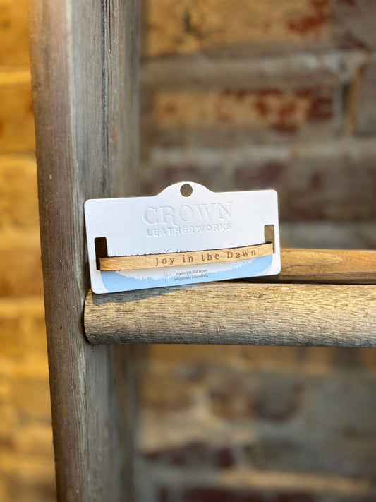 Joy in the Dawn Leather Bracelet