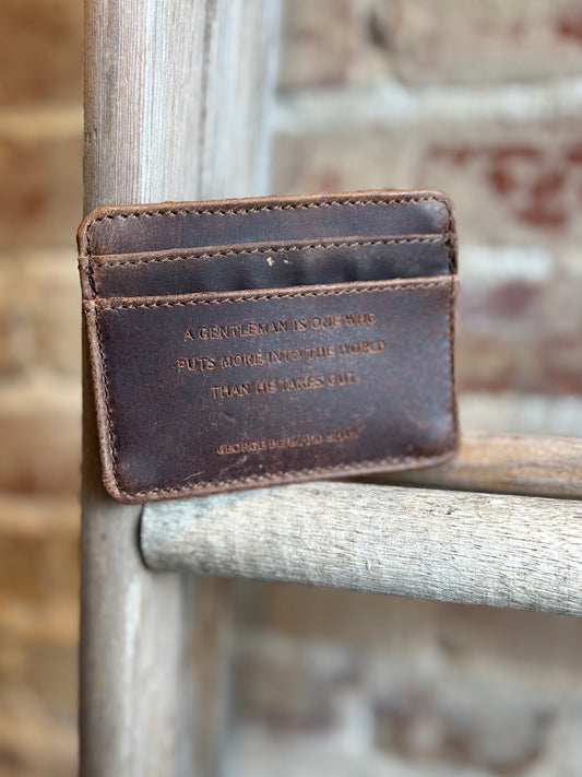George Bernard Shaw Leather Wallet - Medium