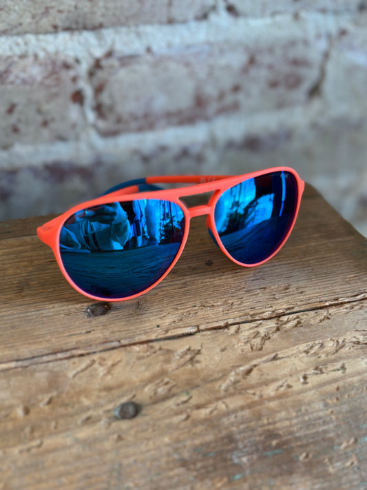 Dash Polarized Aviator Sunglasses - Orange
