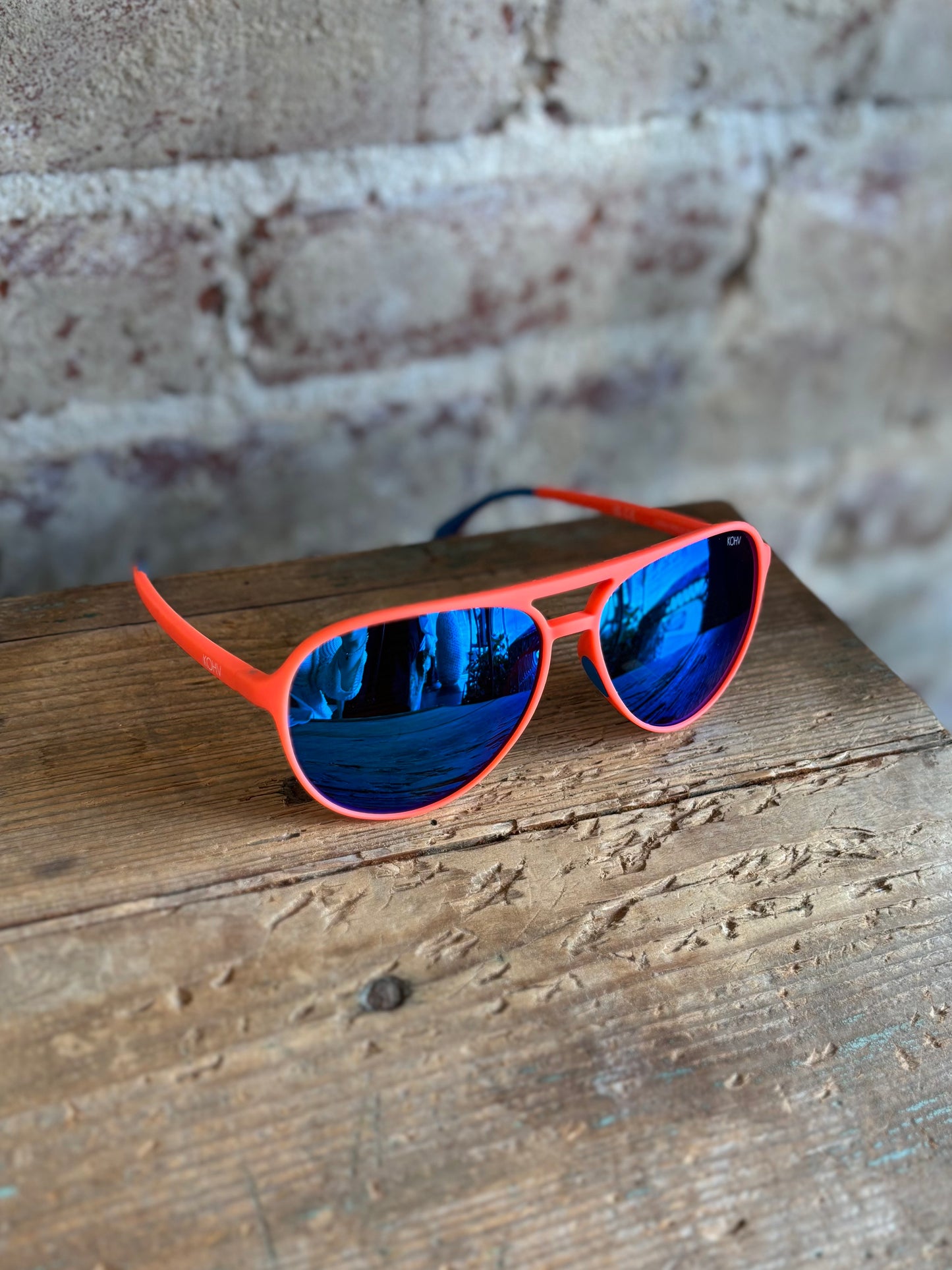 Dash Polarized Aviator Sunglasses - Orange