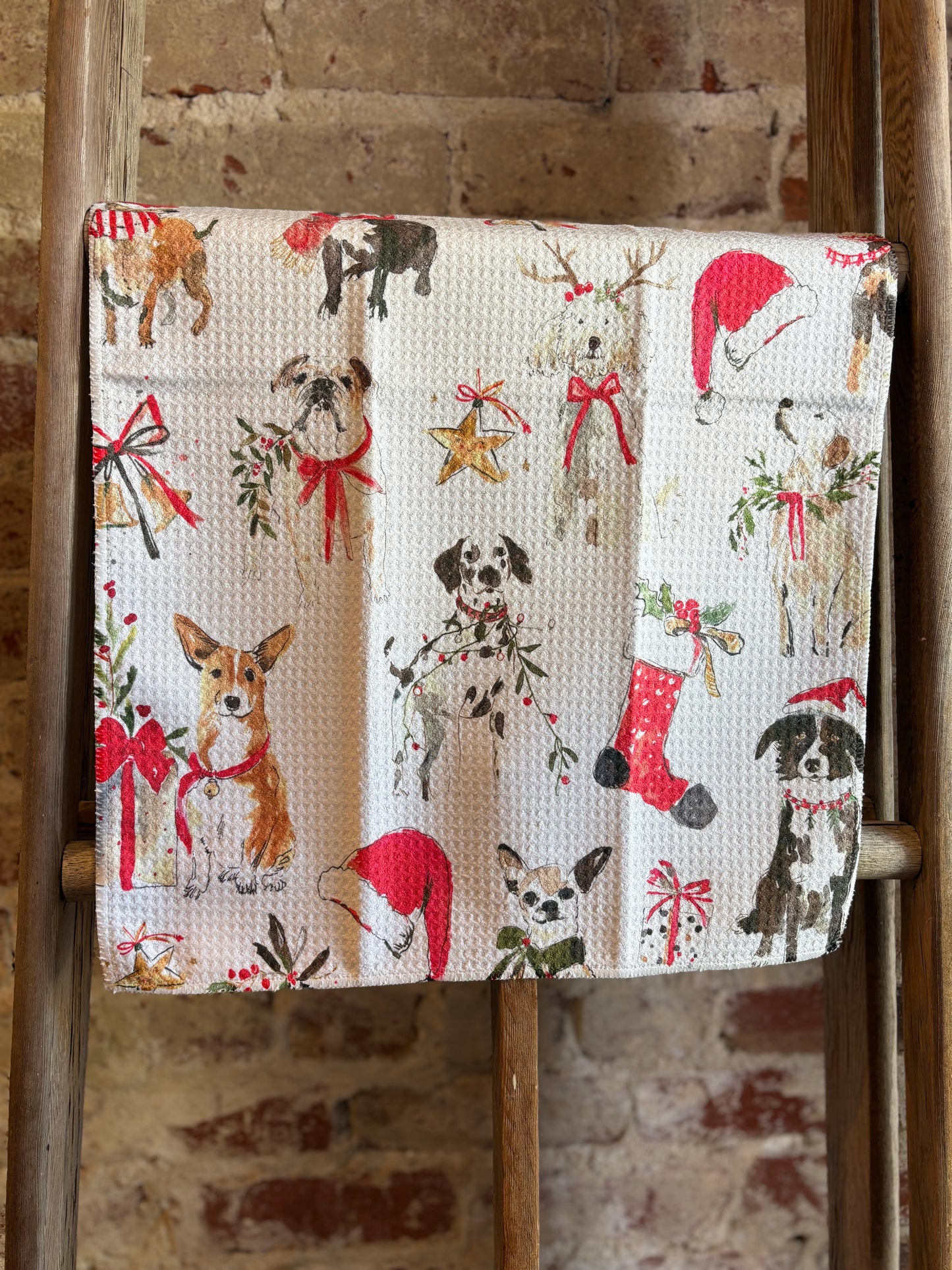 Christmas Puppy Towel