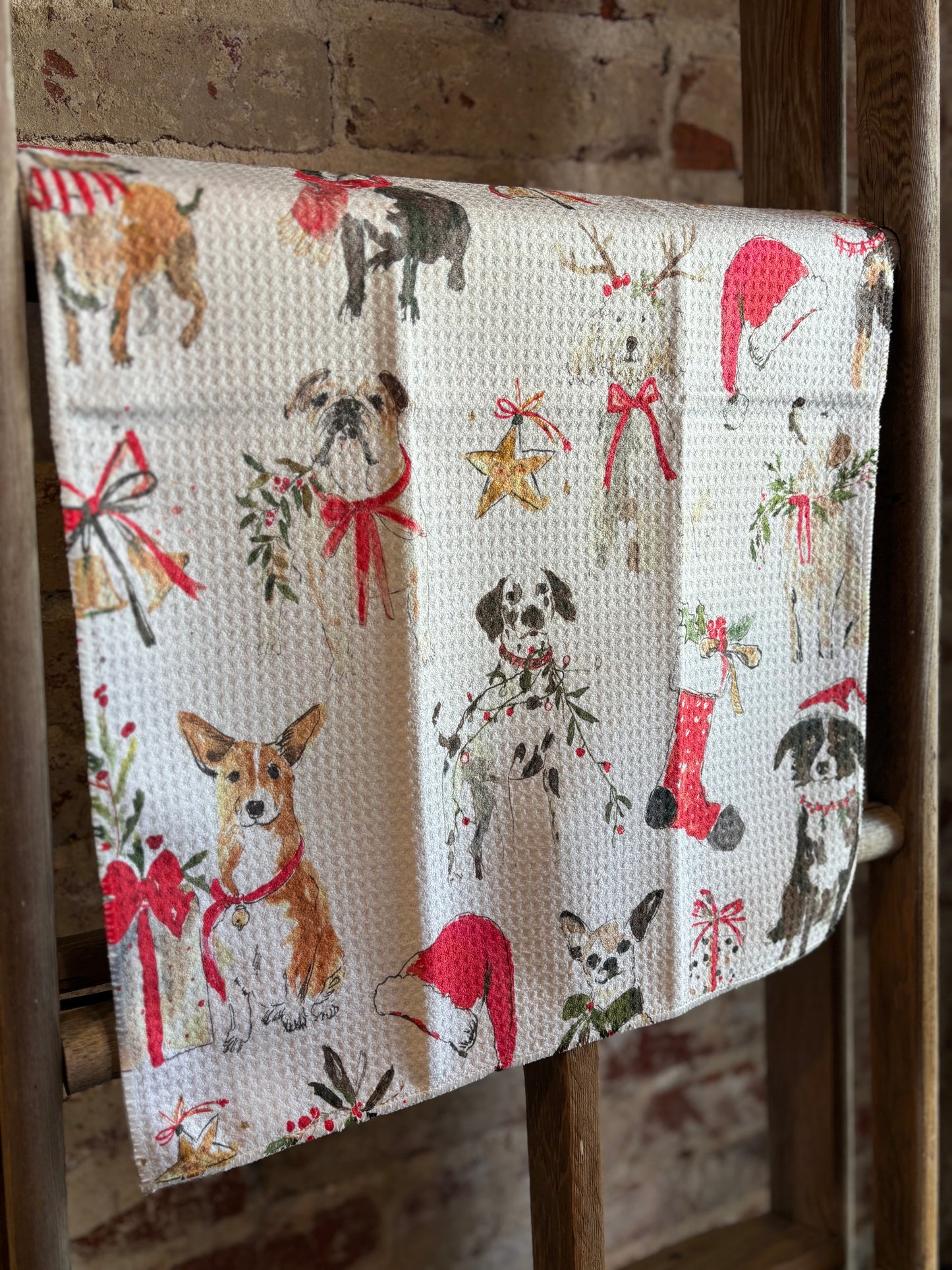 Christmas Puppy Towel