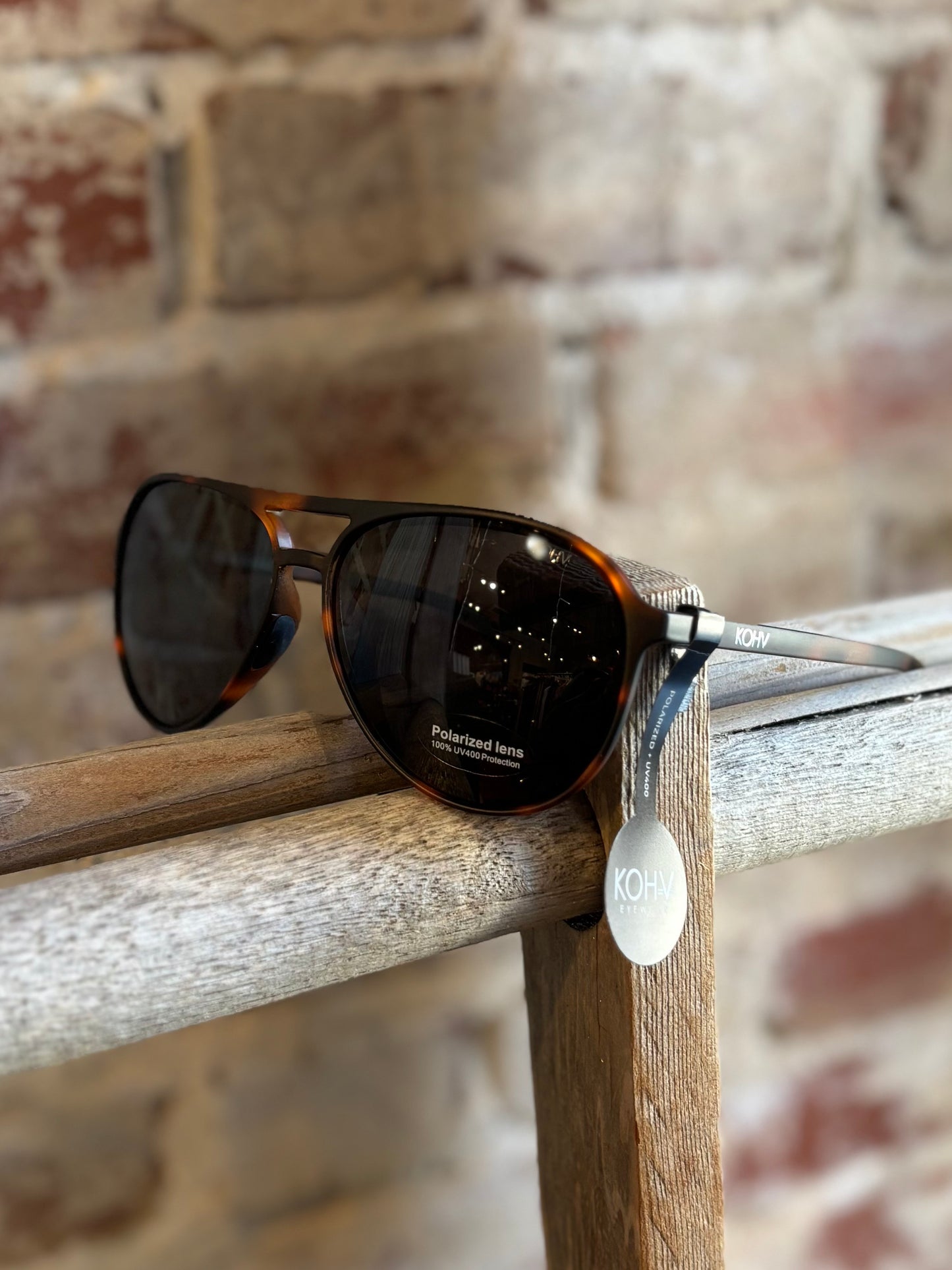 Dash Polarized Aviator Sunglasses - Tortoise