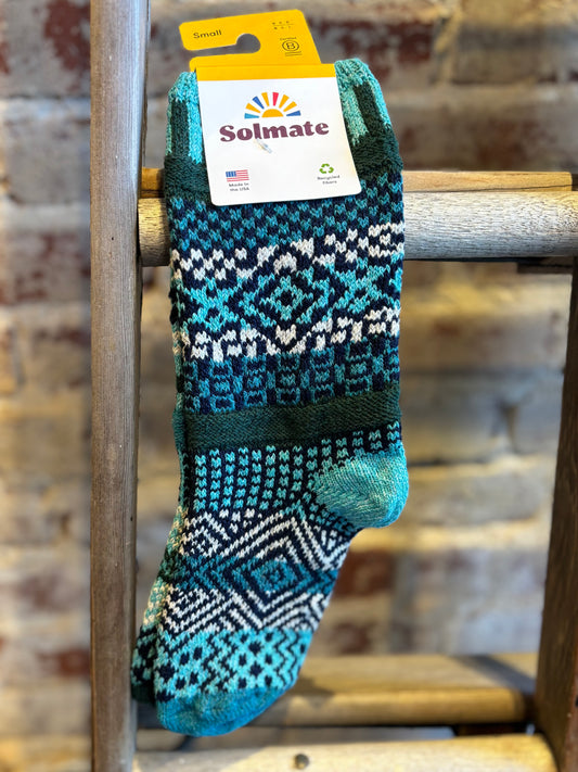 Evergreen Crew Socks