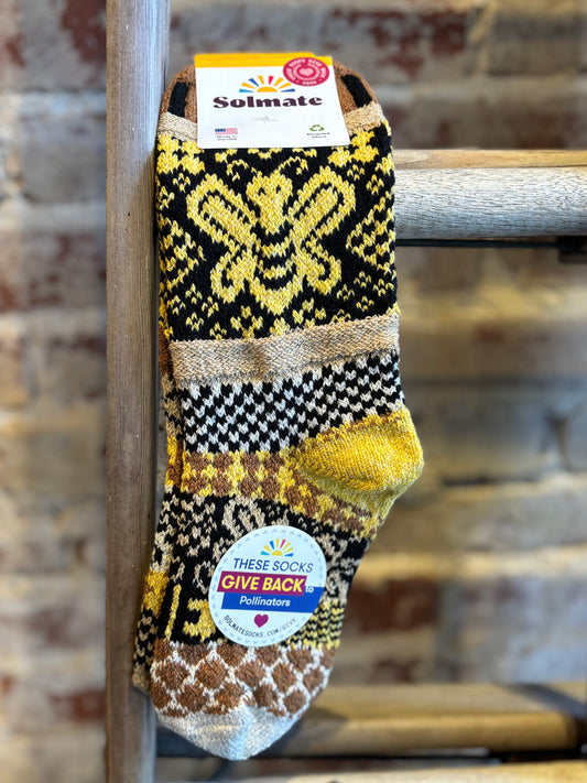 Honey Bee Crew Socks