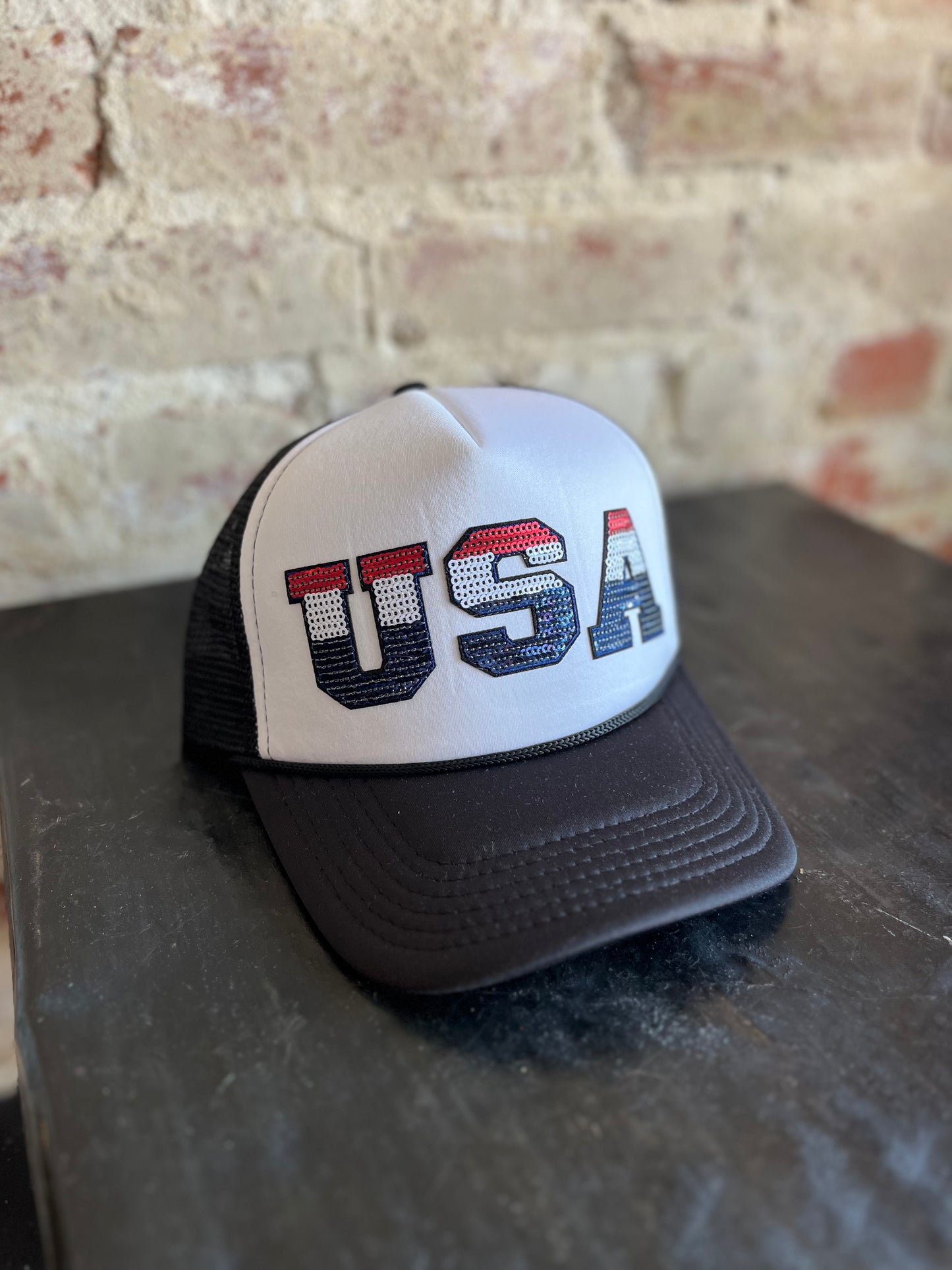 Sequin USA Foam Trucker Hat