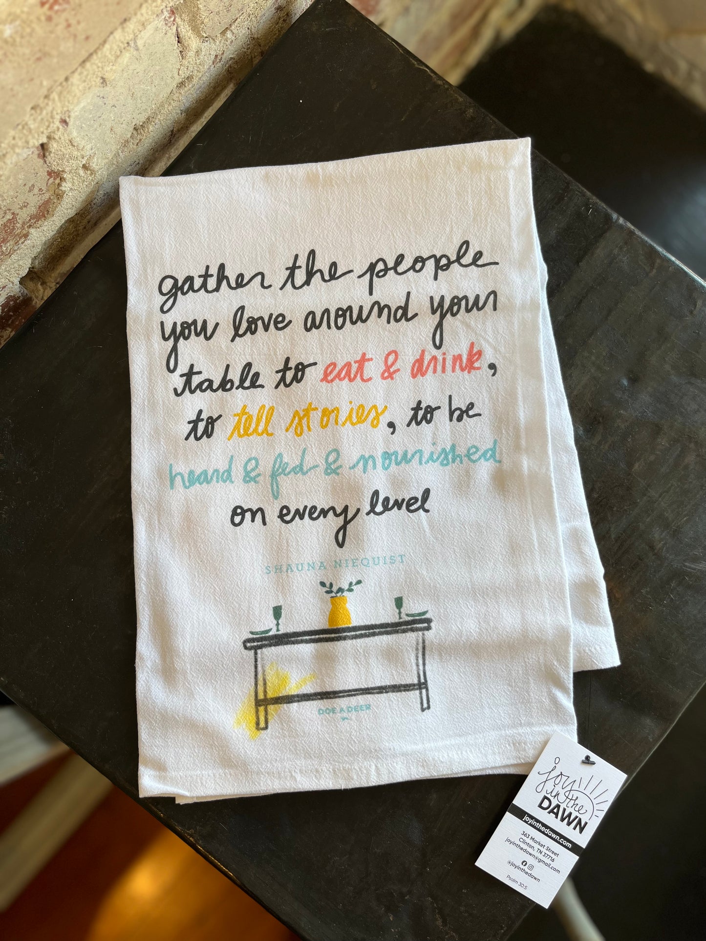 Gather the People You Love Flour Sack Towel