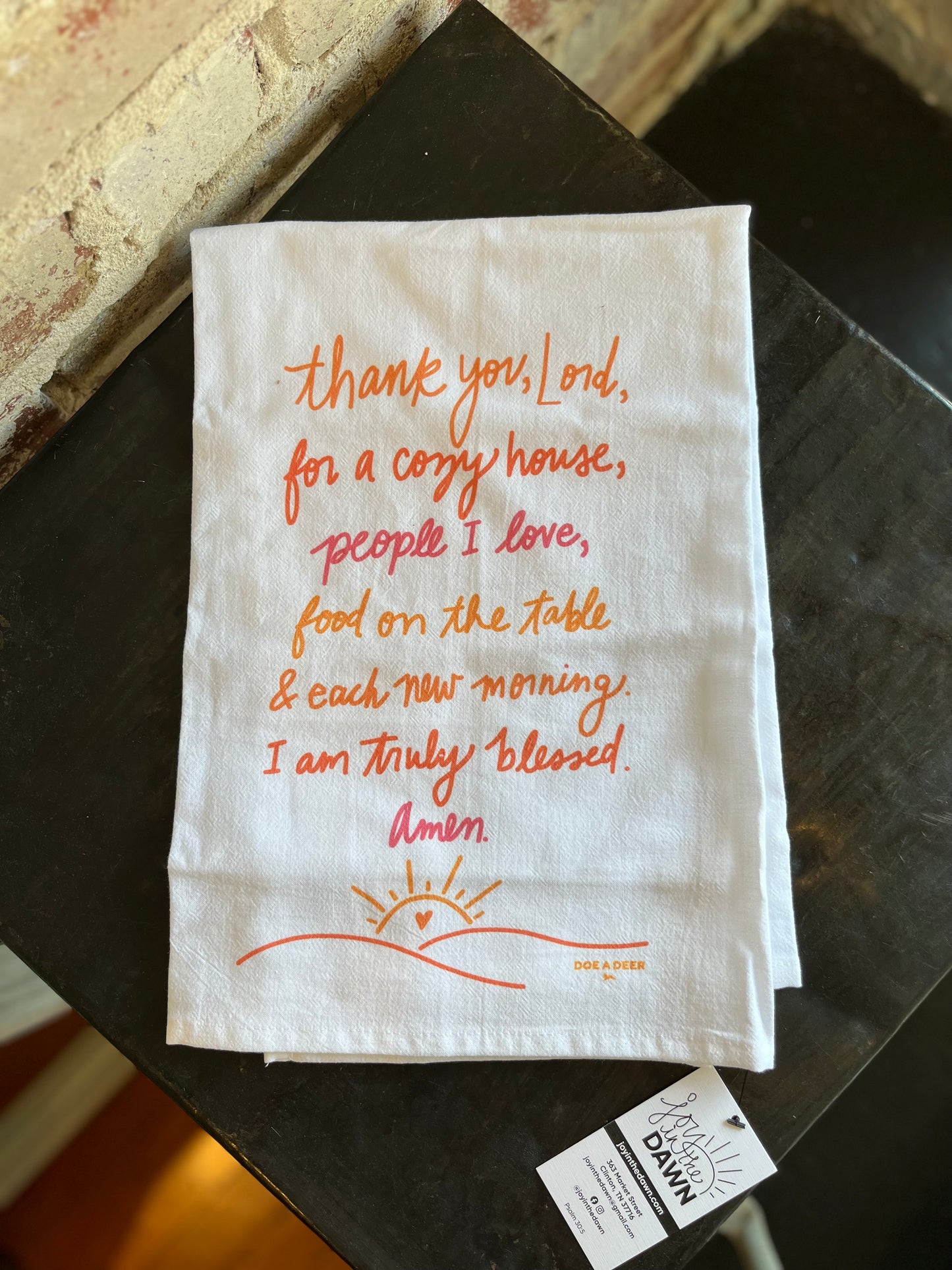 Thank You Lord Flour Sack Towel