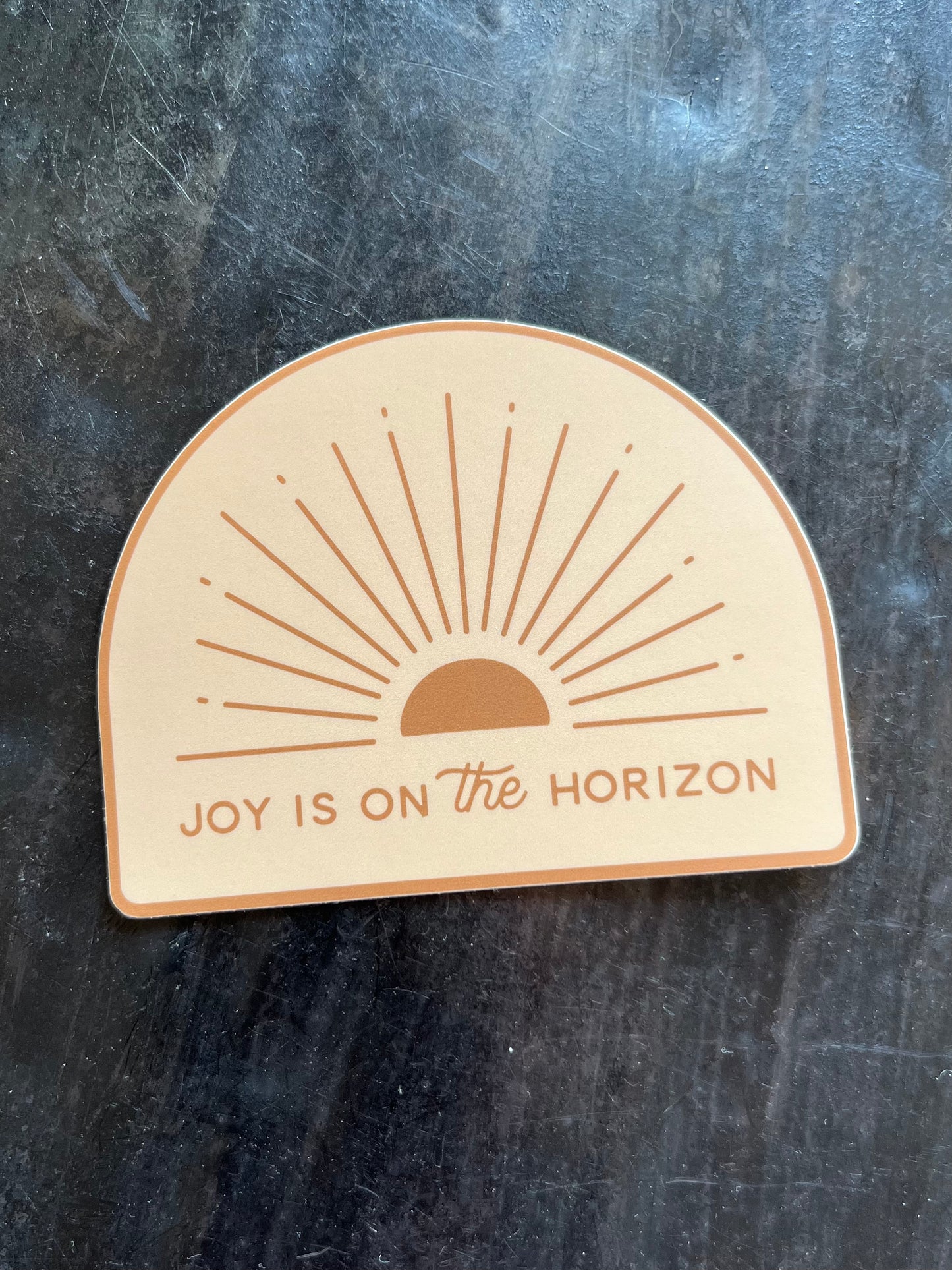 Joy is on the Horizon Sticker