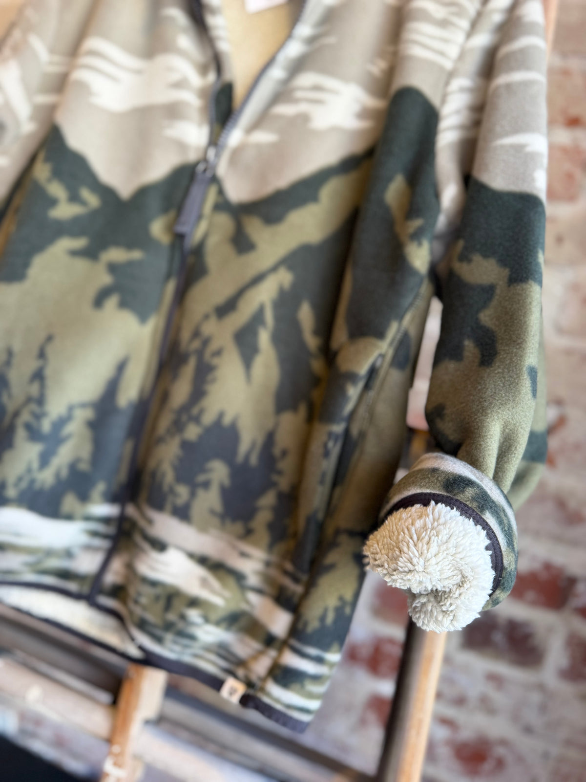 Picchu Sherpa Lined Fleece Jacket - Forest