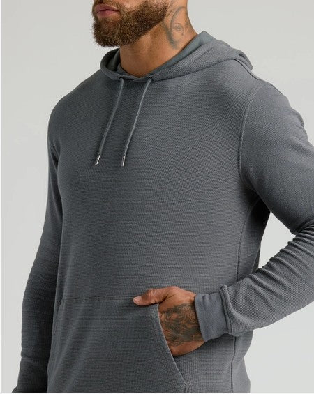 Carbon Gray Waffle Hoodie