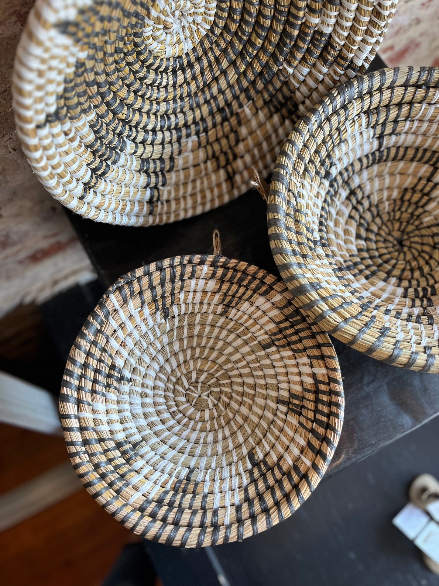 Seagrass Woven Basket Decor Set