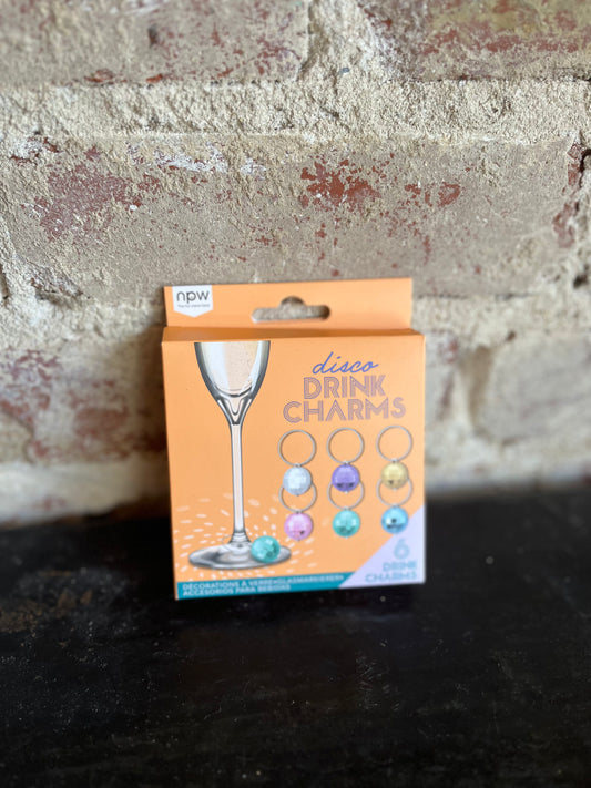 Disco Wine Charms