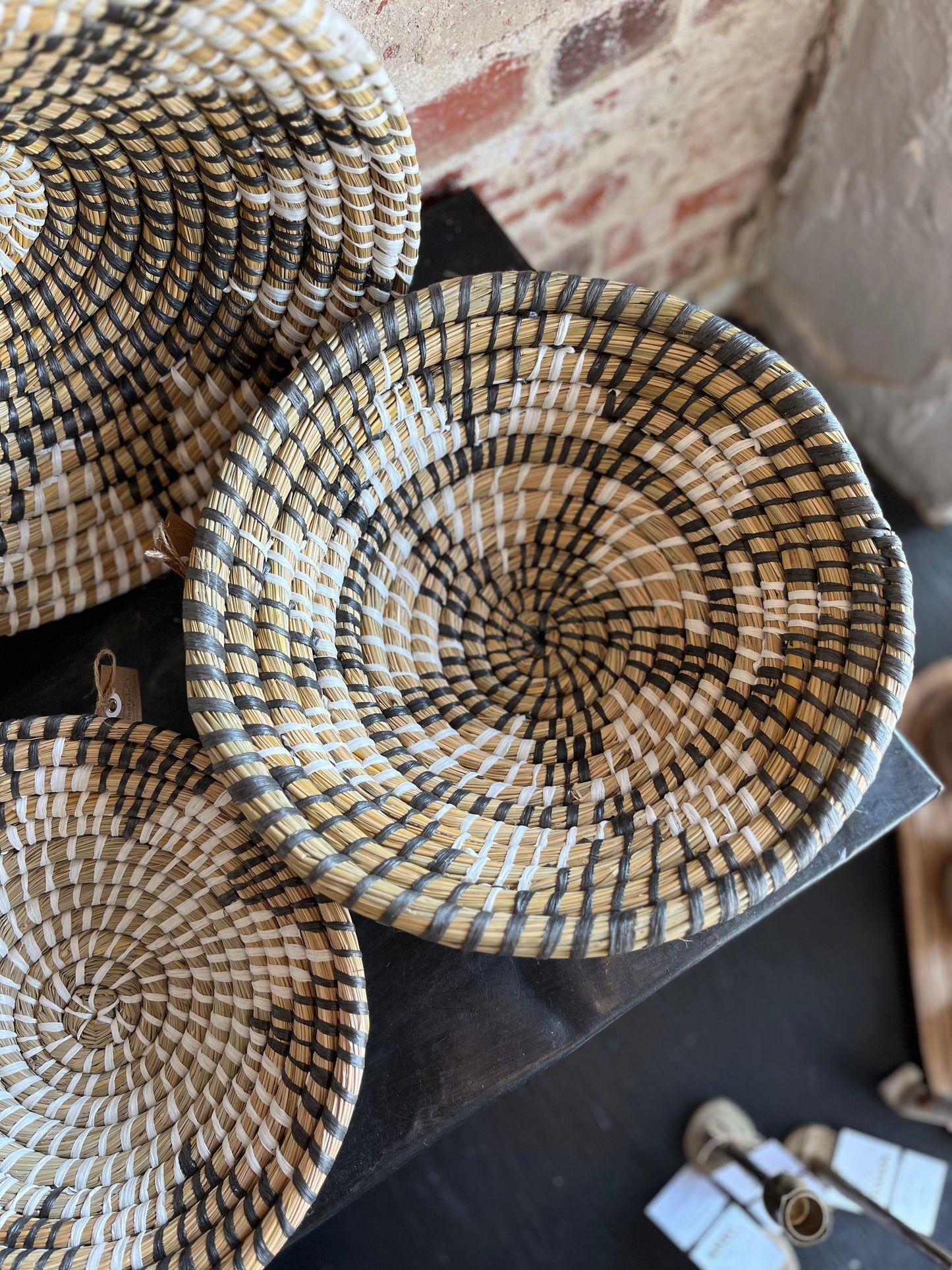 Seagrass Woven Basket Decor Set