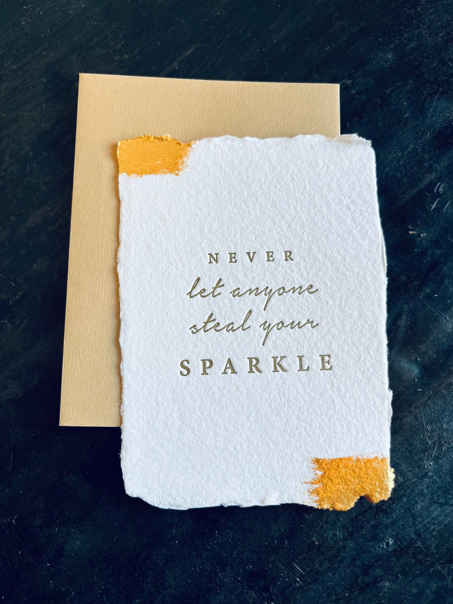 Never Let Anyone Steal Your Sparkle Greeting Card