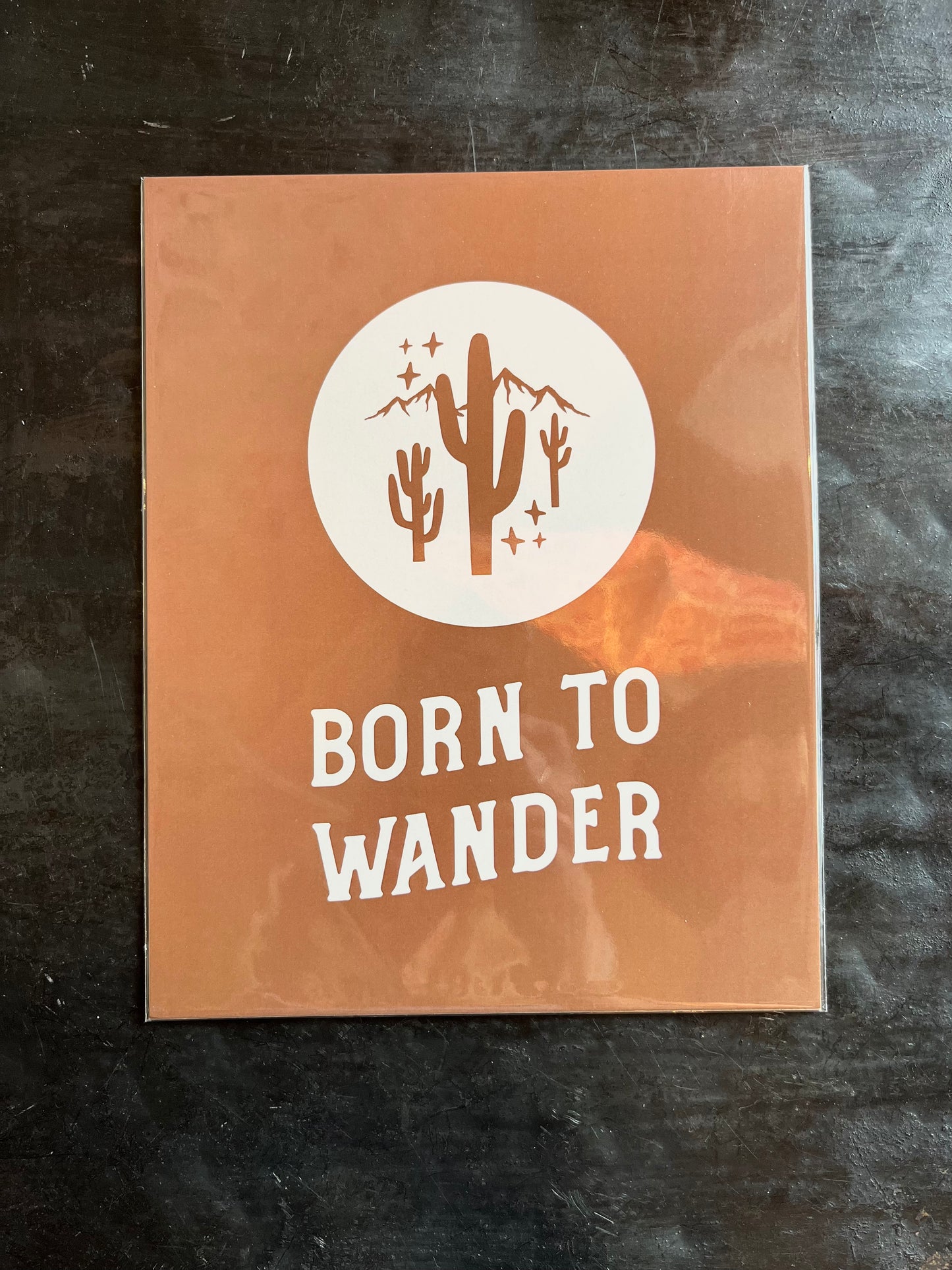 Born to Wander Cactus Print