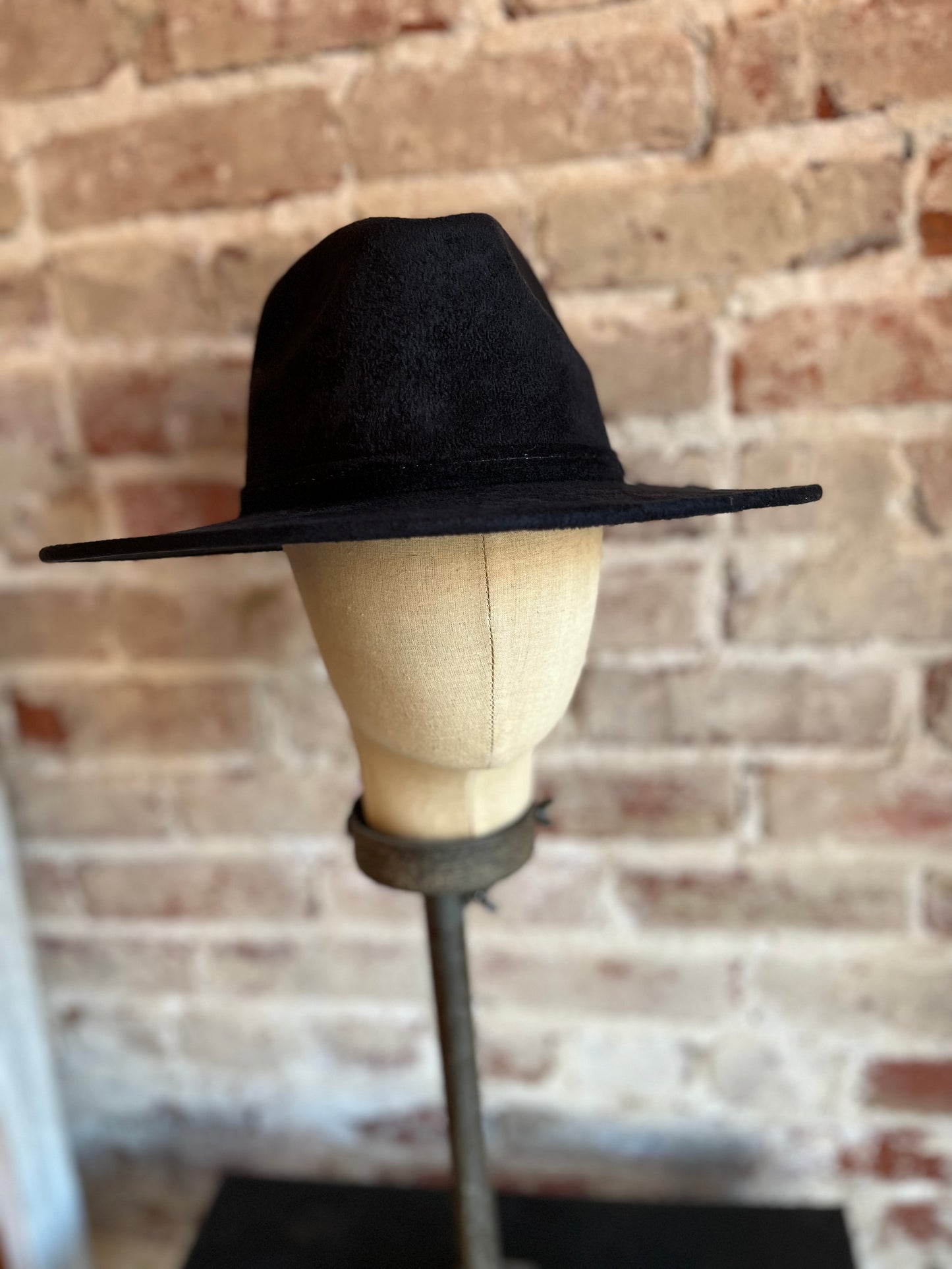 Suede Rancher Hat- Black