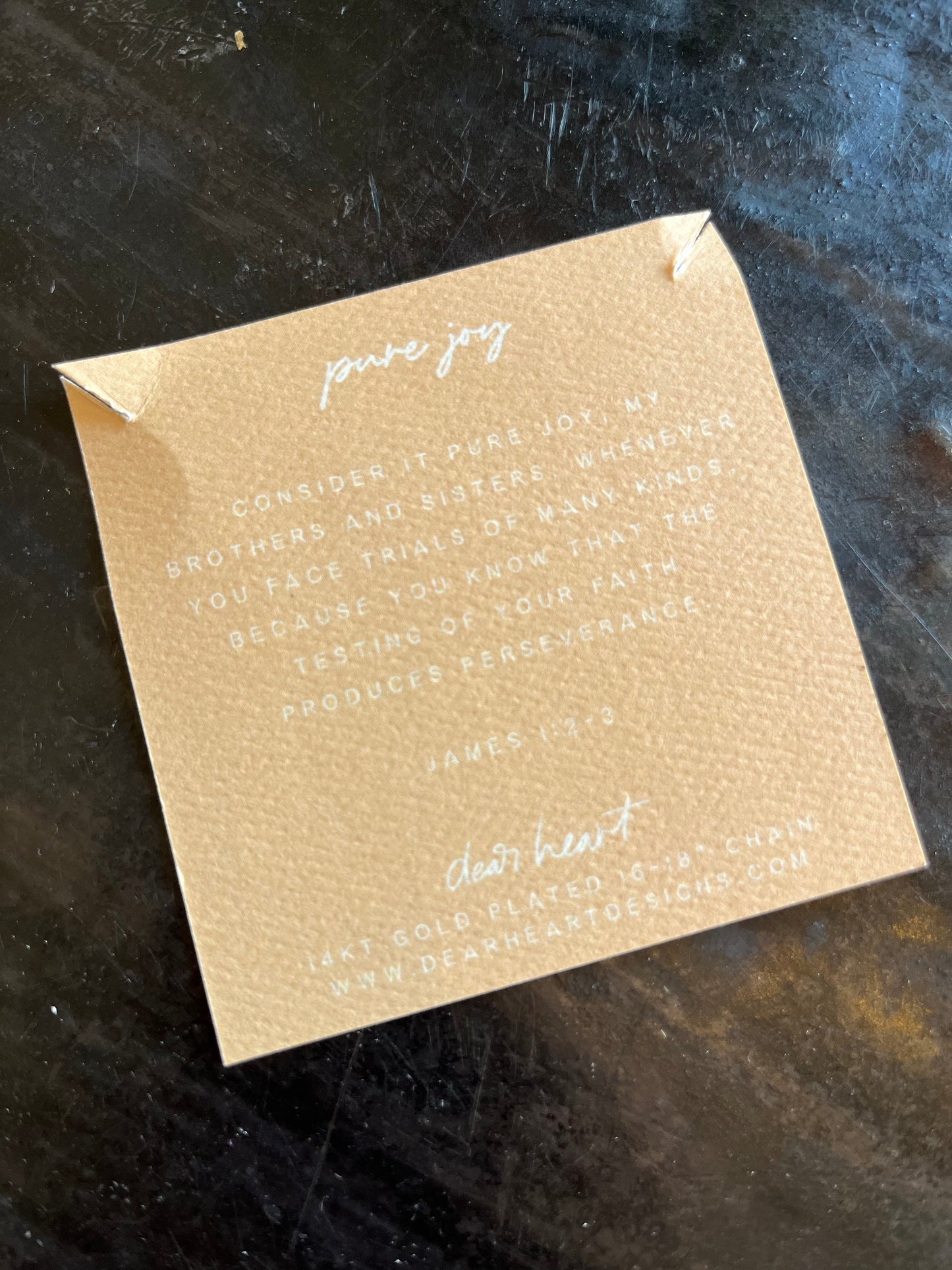 Pure Joy Tag Necklace