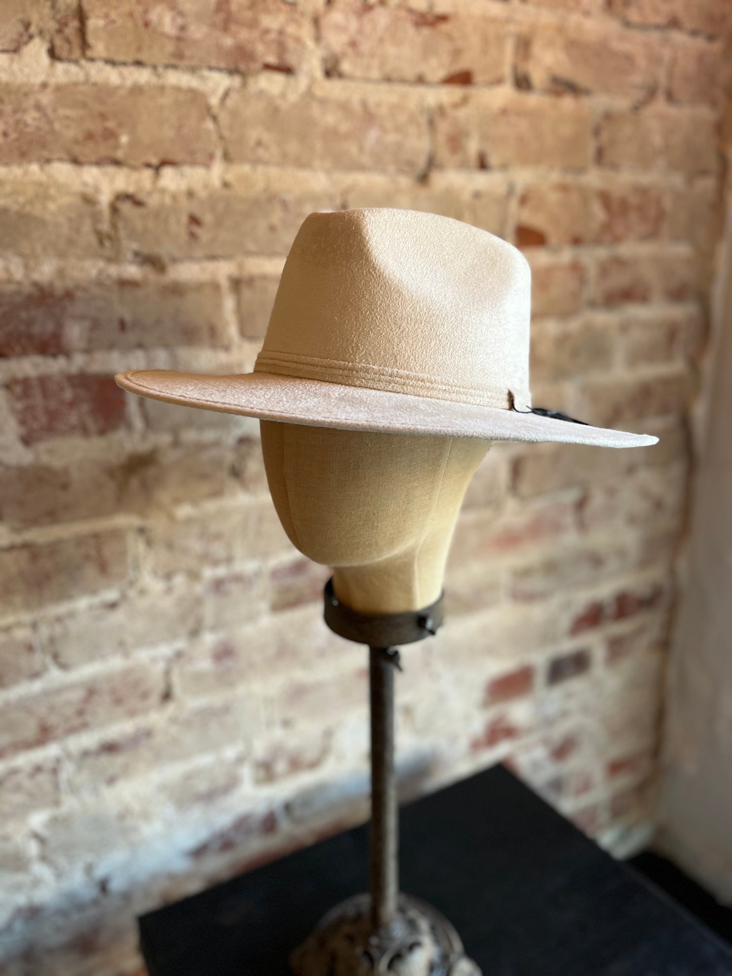Suede Rancher Hat- Ivory