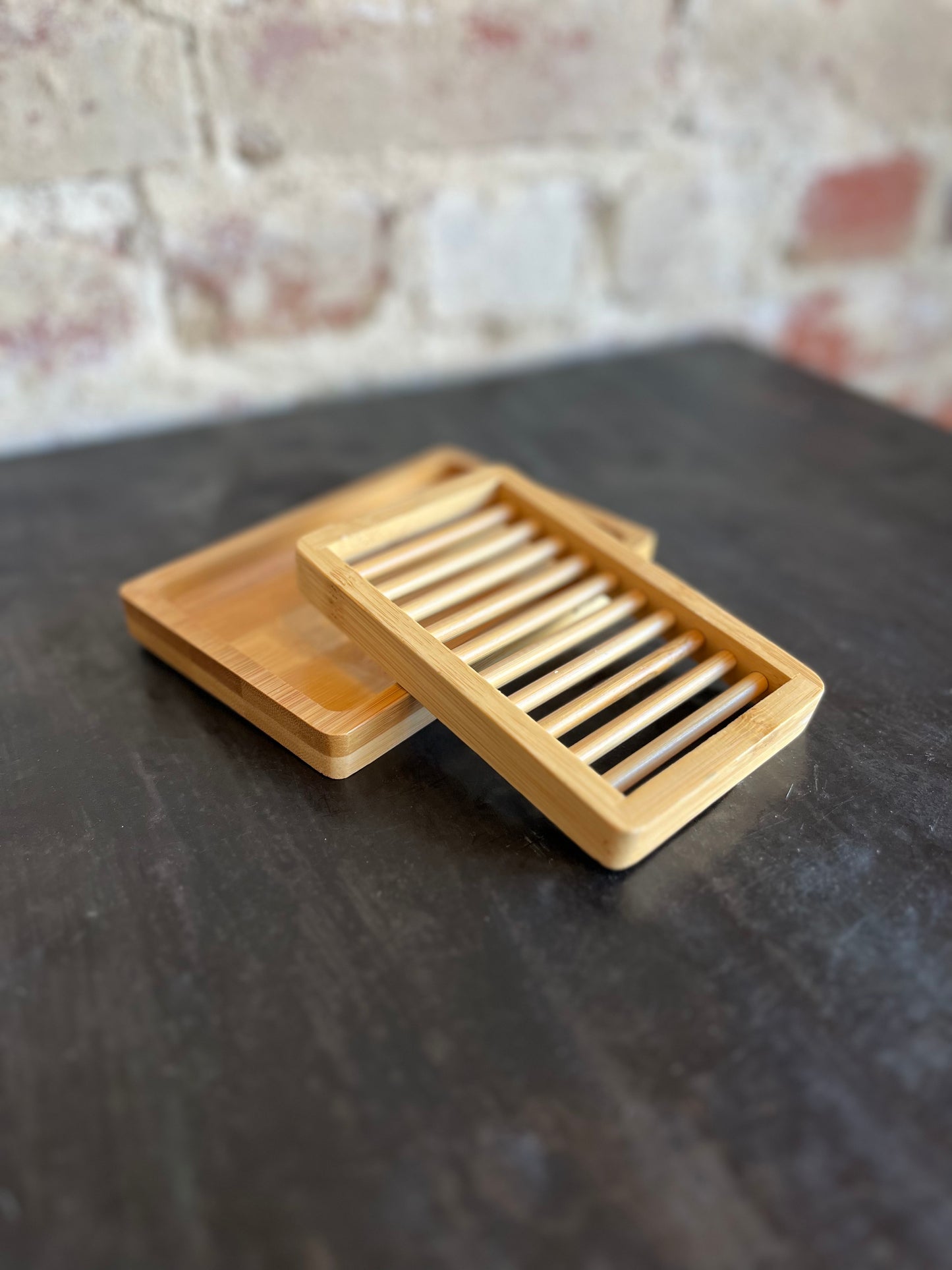 Bamboo Soap Dish- Dual Layer
