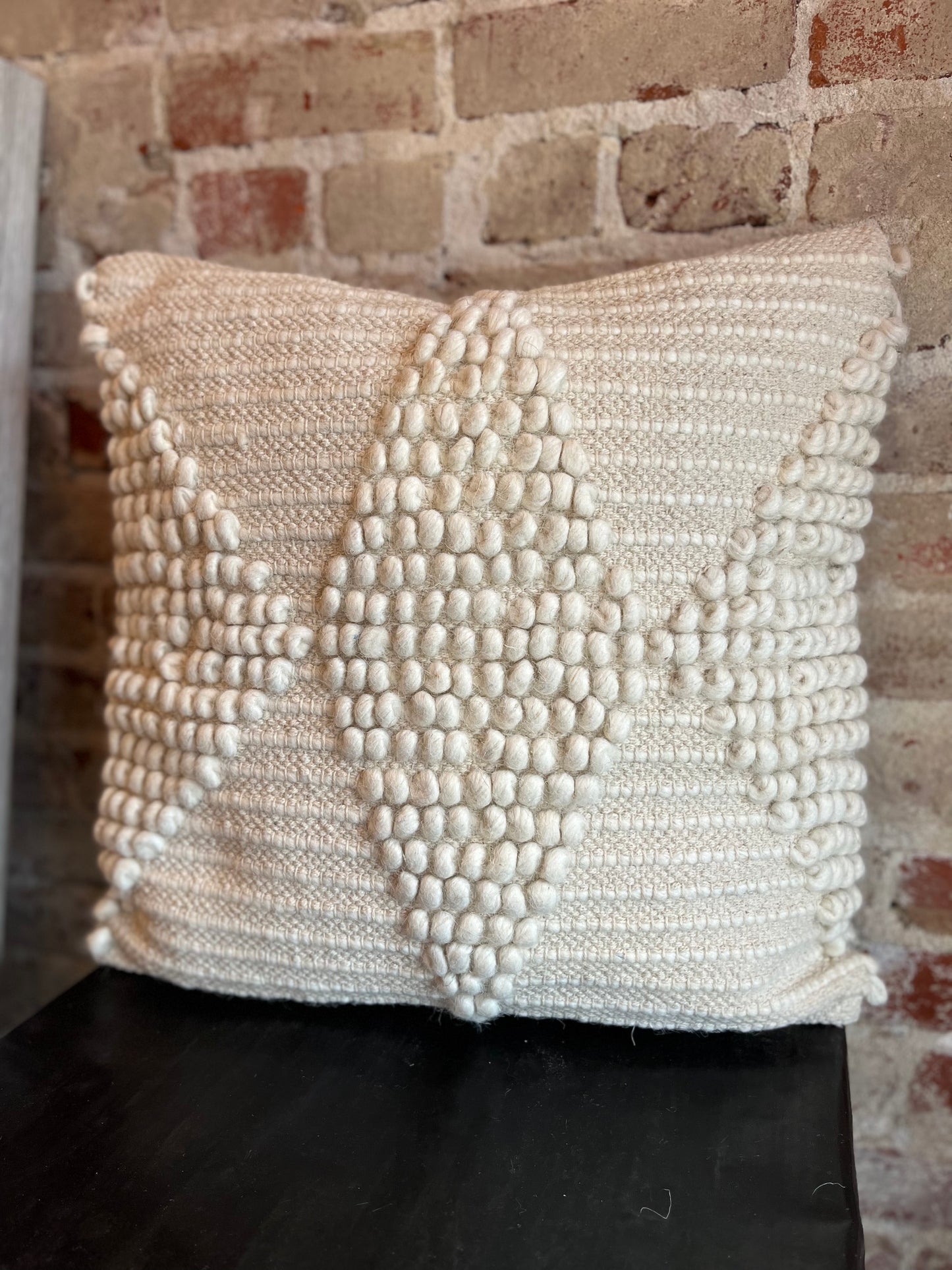 Willow Woven Pillow- Cream