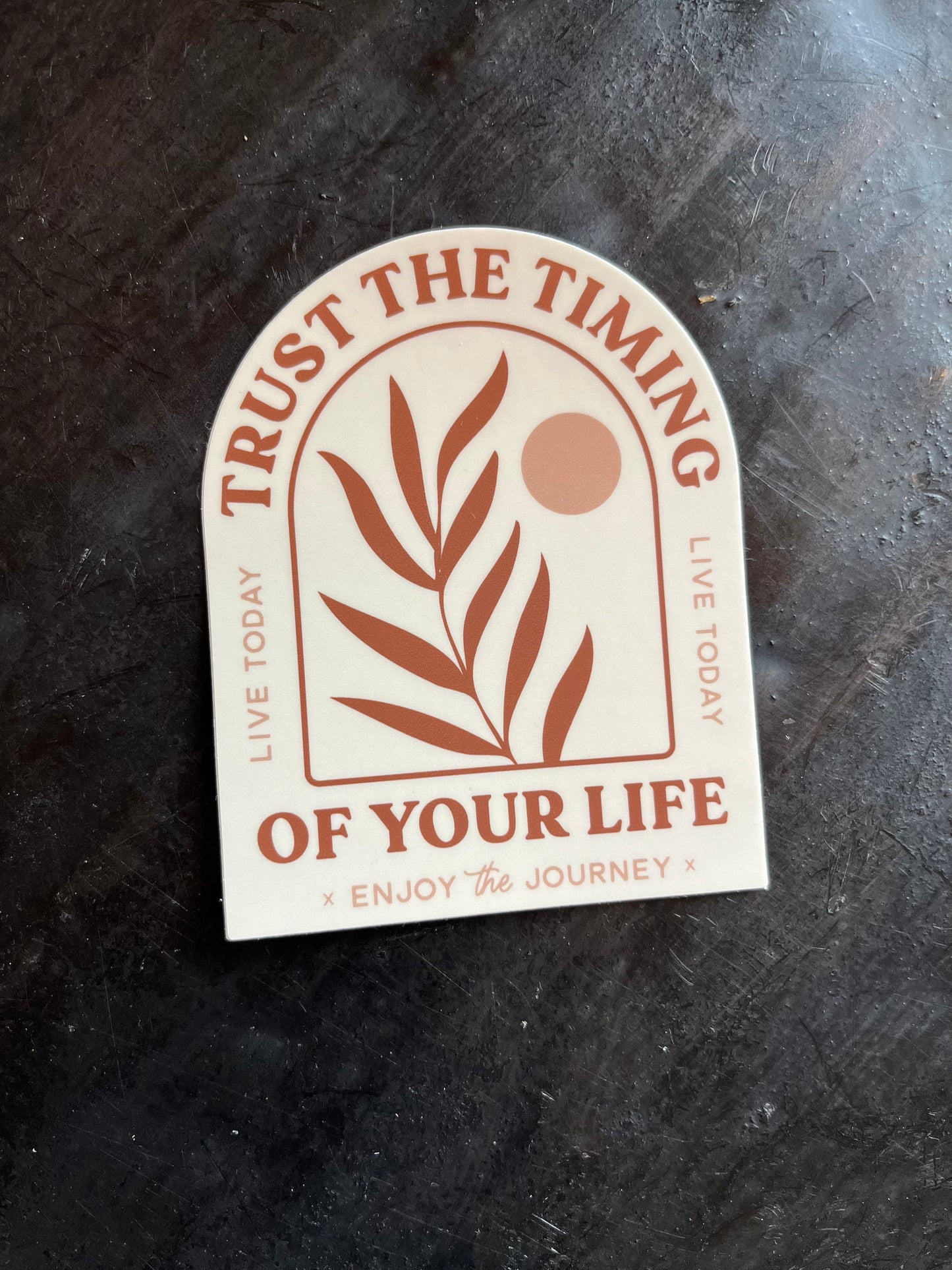 Trust in the Timing & Enjoy the Journey Sticker